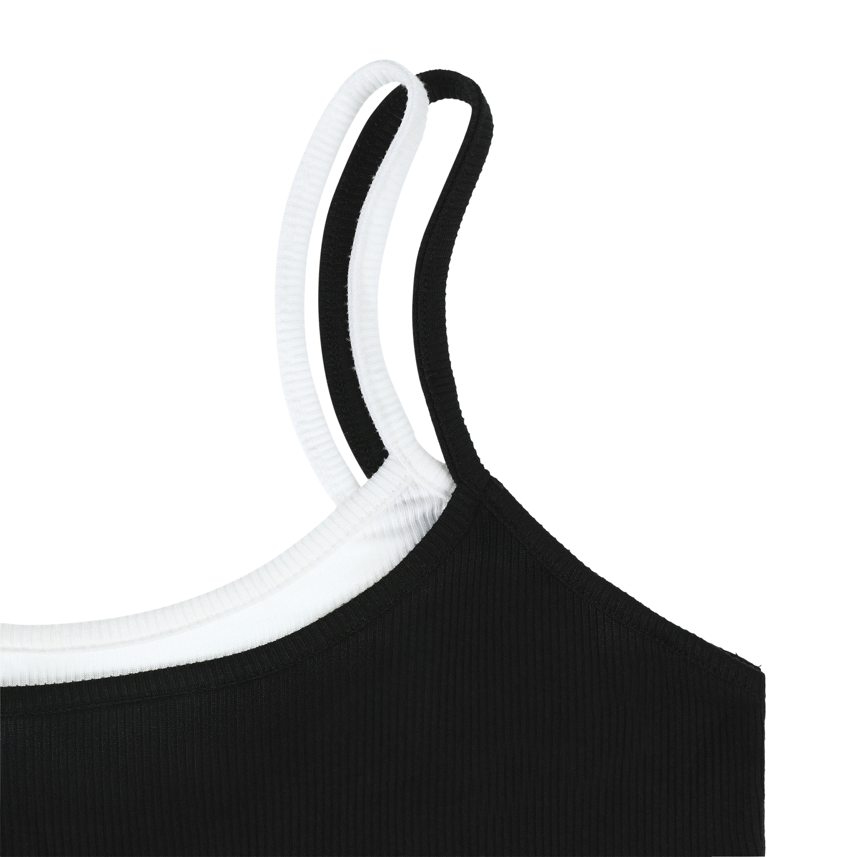 Juniors Layered Rib Tank Top