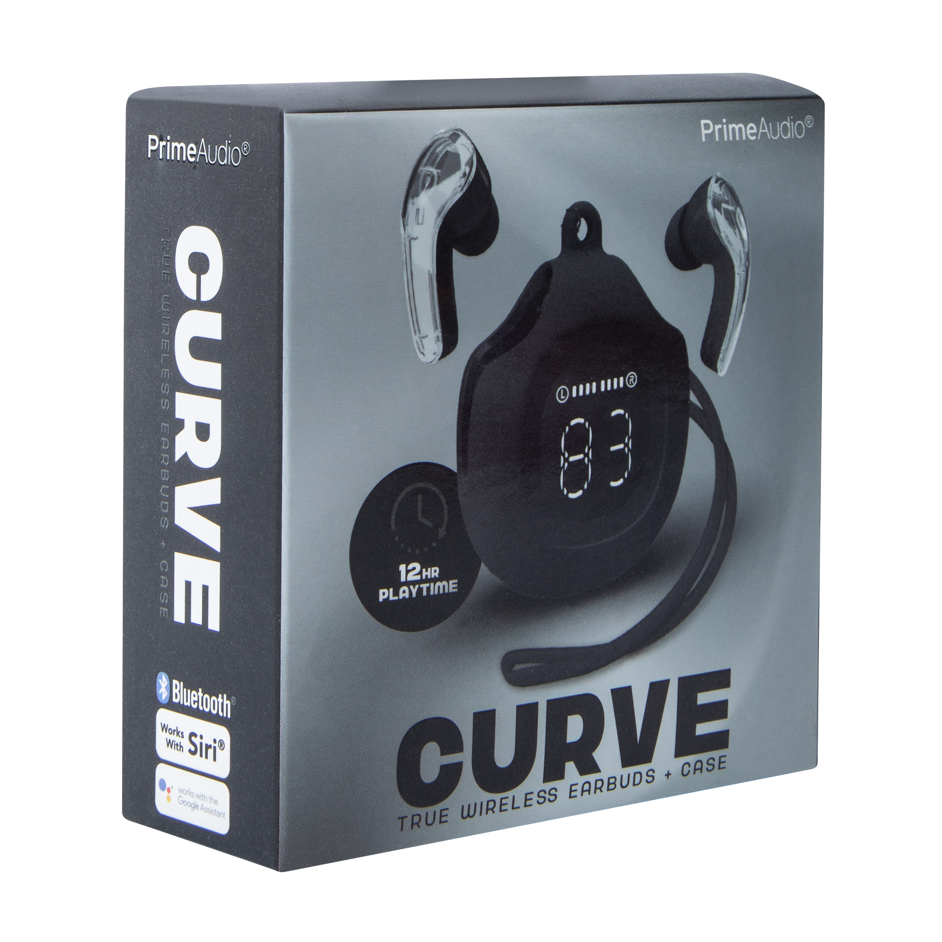 Prime Audio® Curve True Wireless Earbuds + Case