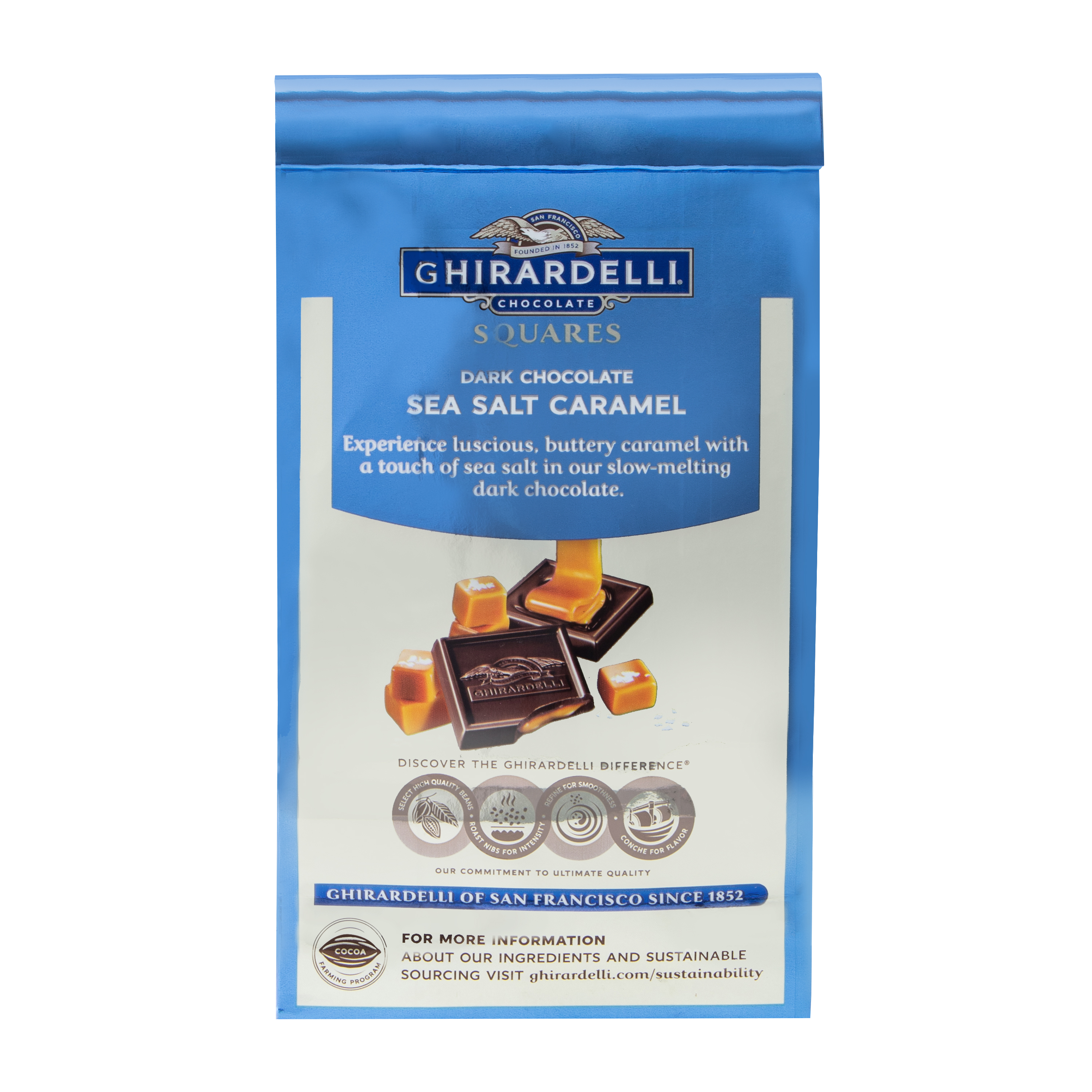 Ghirardelli® Squares Sea Salt Caramel Dark Chocolate 5.32oz