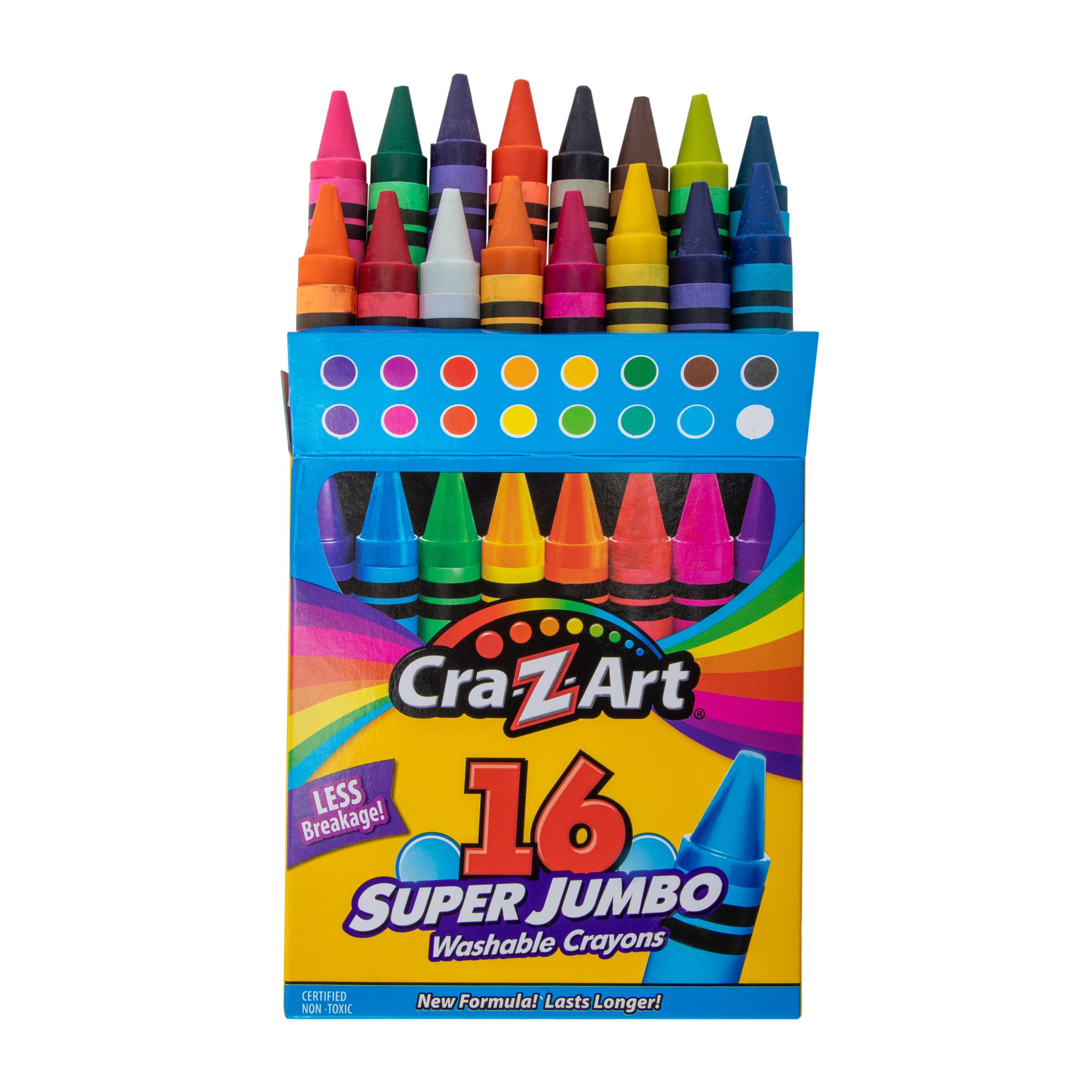 Super Jumbo Washable Crayons 16-Count