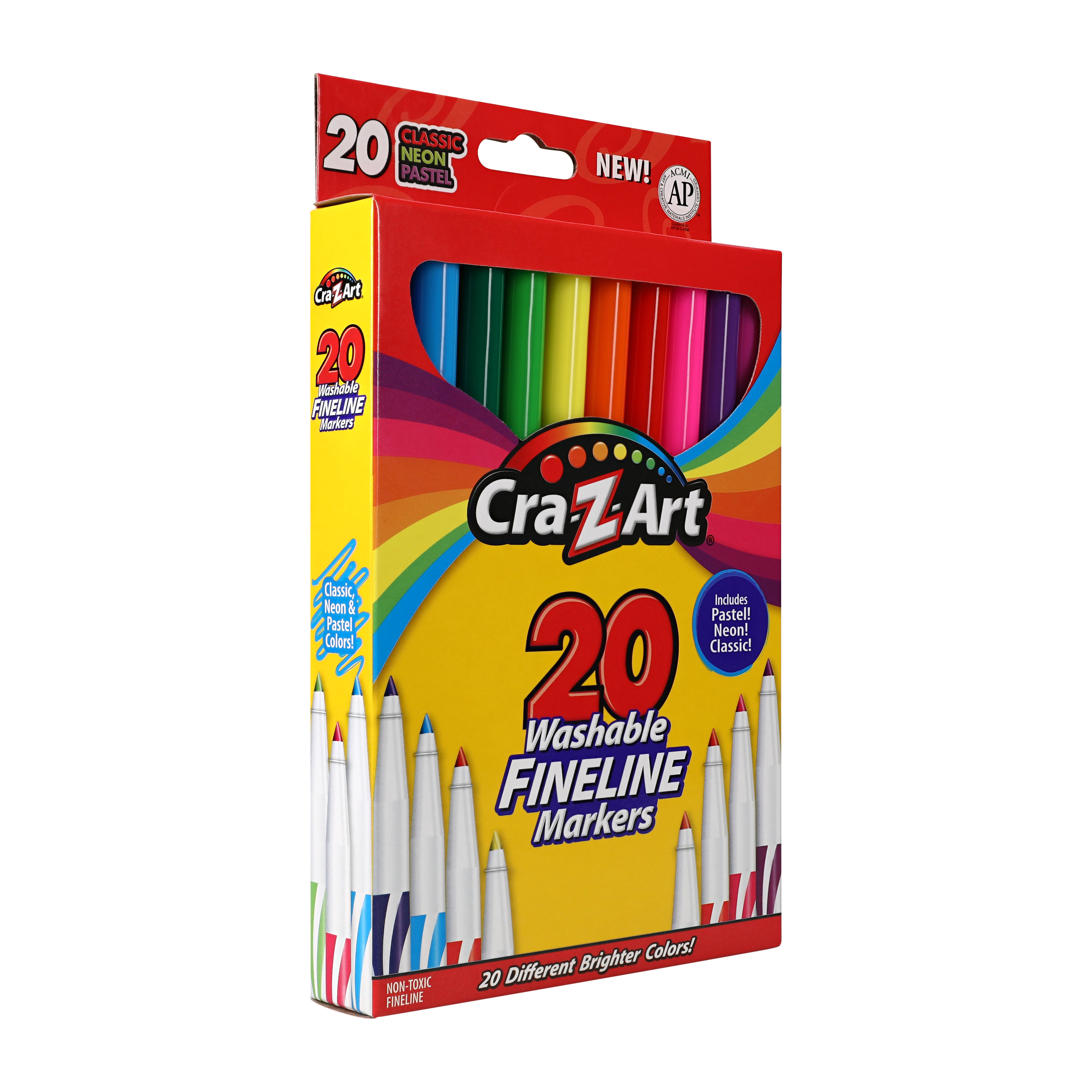 Washable Fineline Markers 20-Count