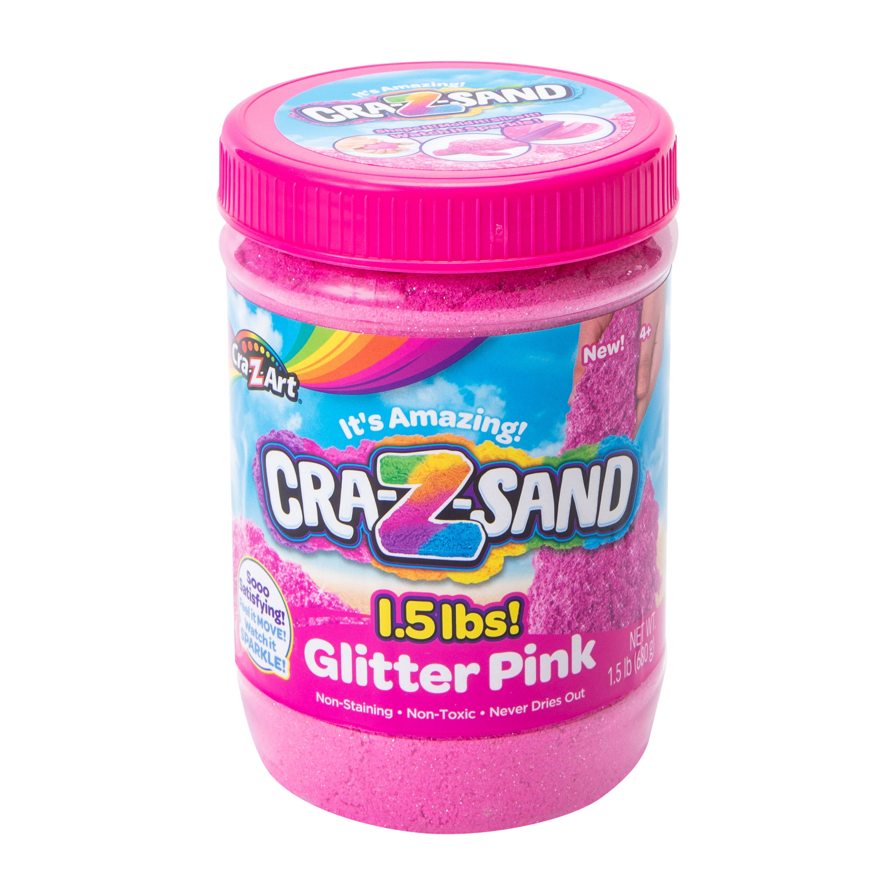 Cra-Z-Sand Glitter Pink Sand 16oz | Five Below