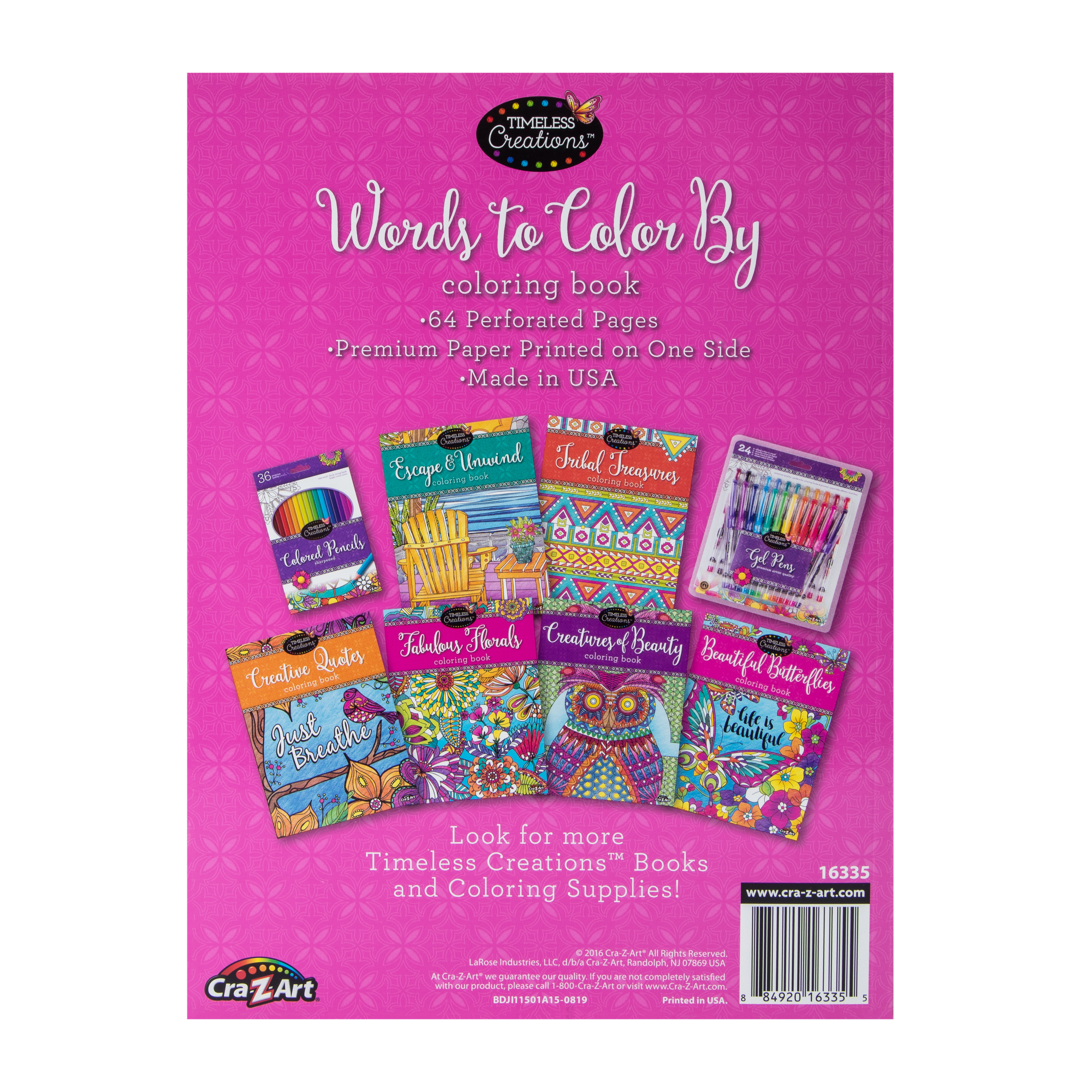 Cra-Z-Art® Words To Color By Coloring Book | Five Below