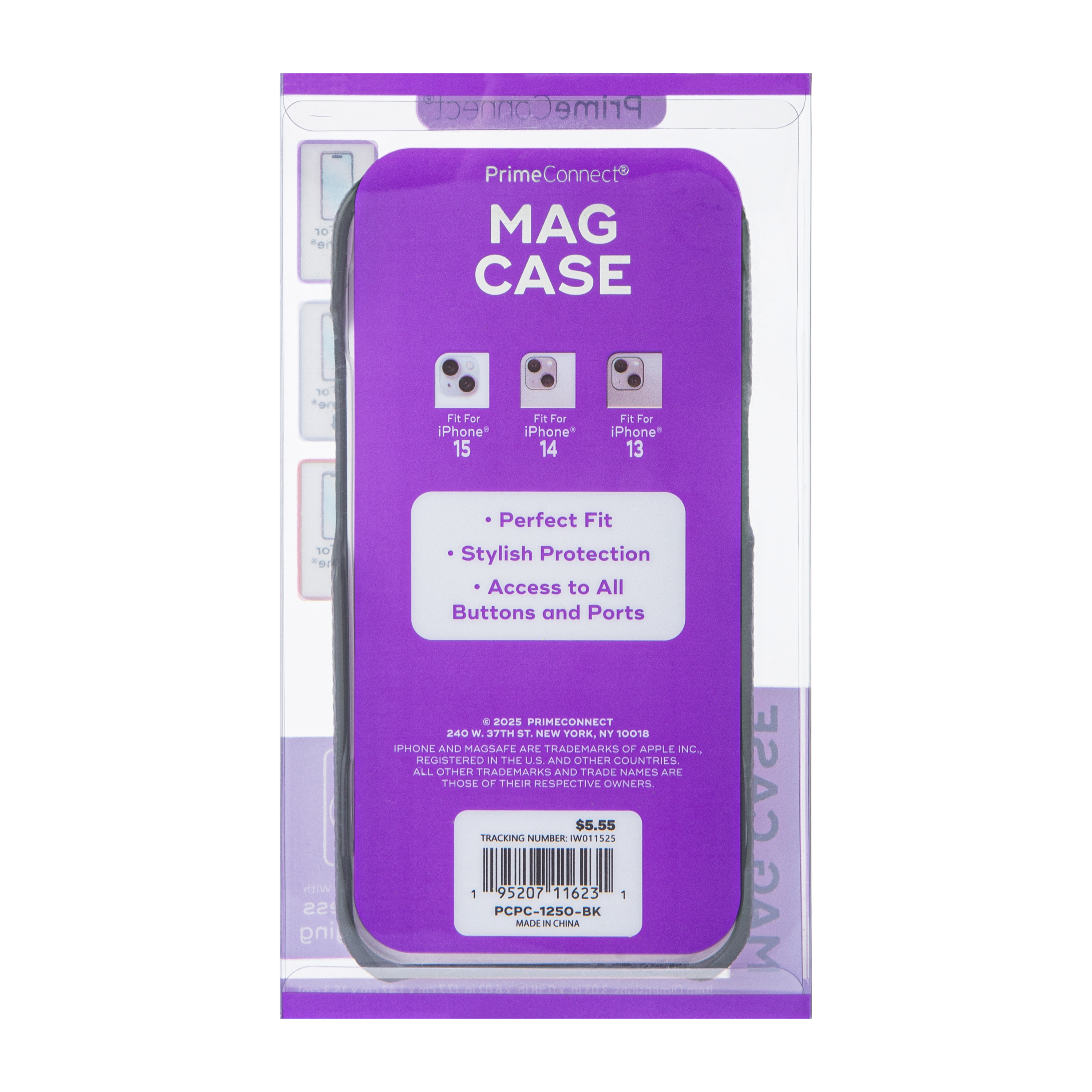 iPhone 15® Leather Mag Case