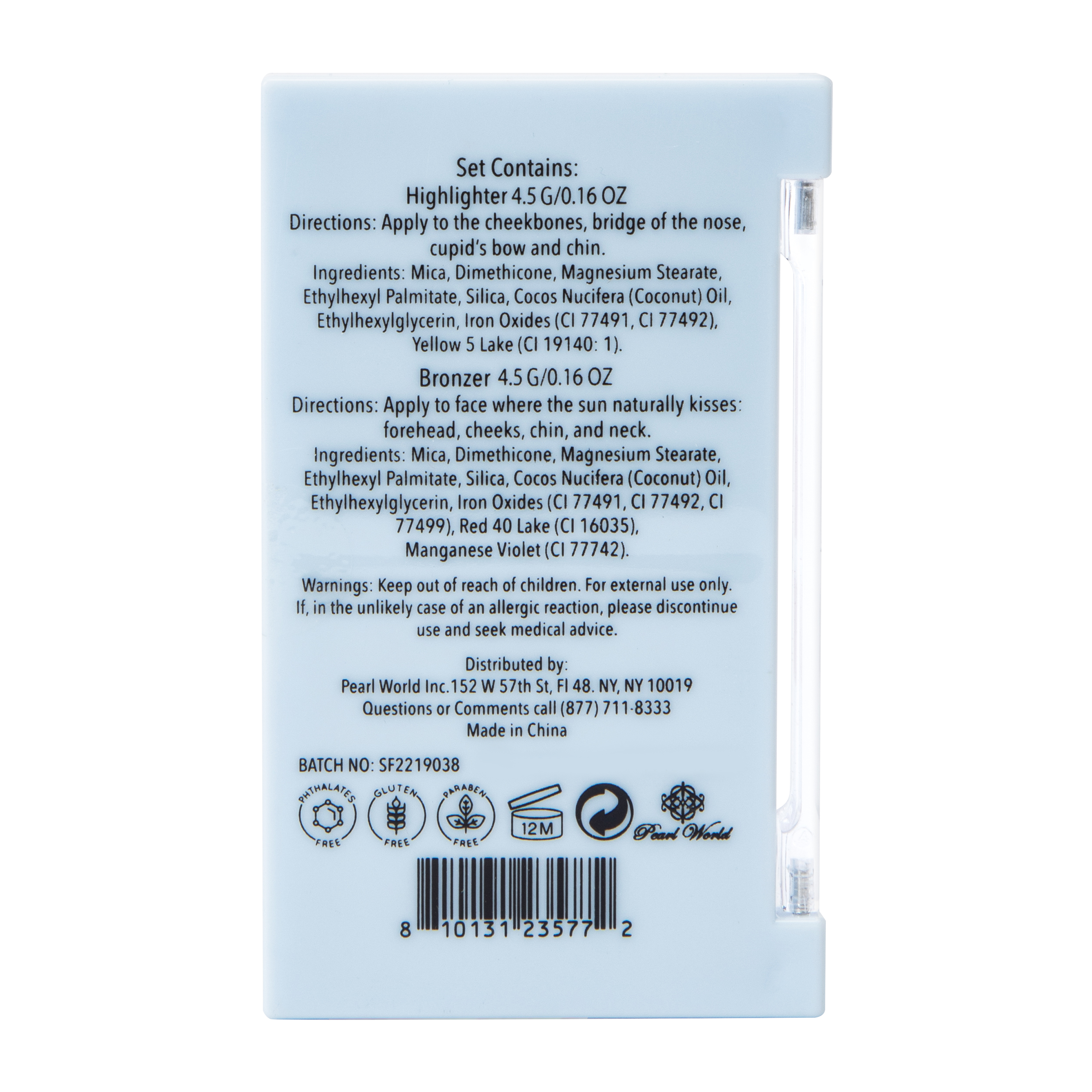 Glow & Bronzer Highlighter & Bronzer Palette