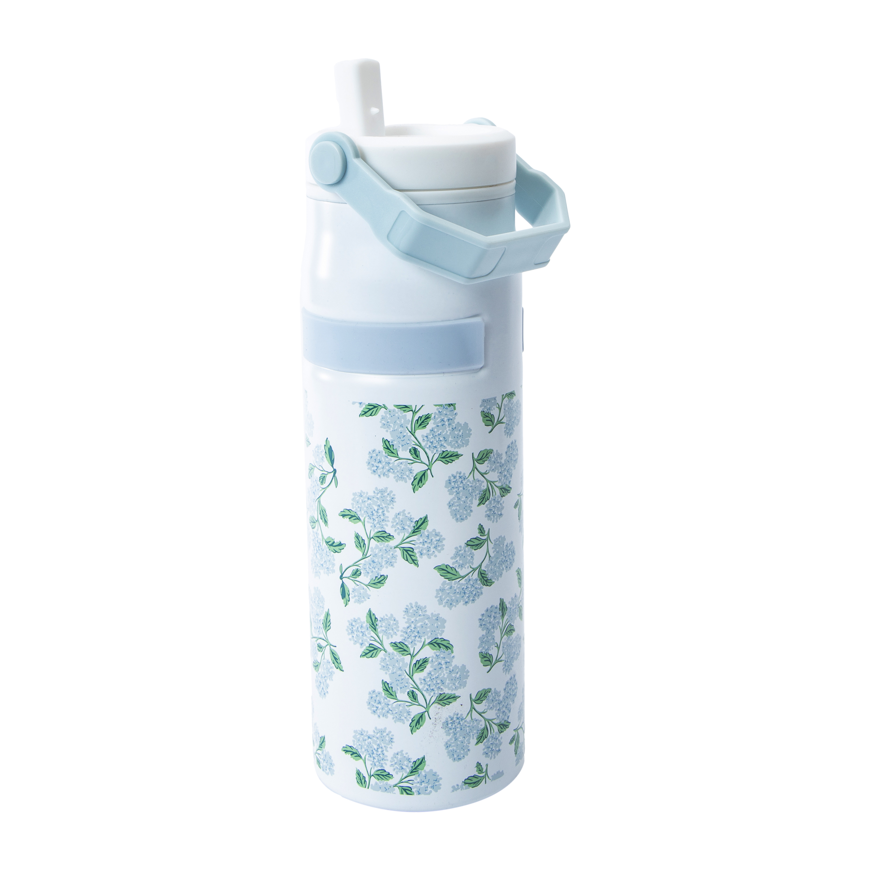 White Printed Hydrachug Stainless Steel Bottle 32oz