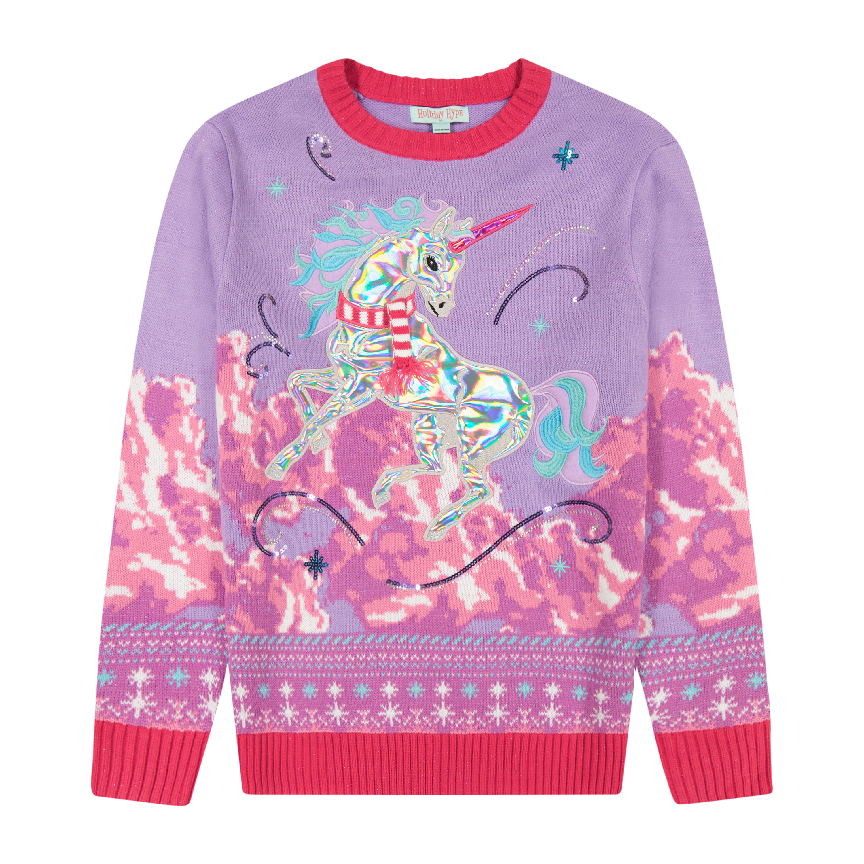Pink Magical Unicorn Holiday Sweater Five Below