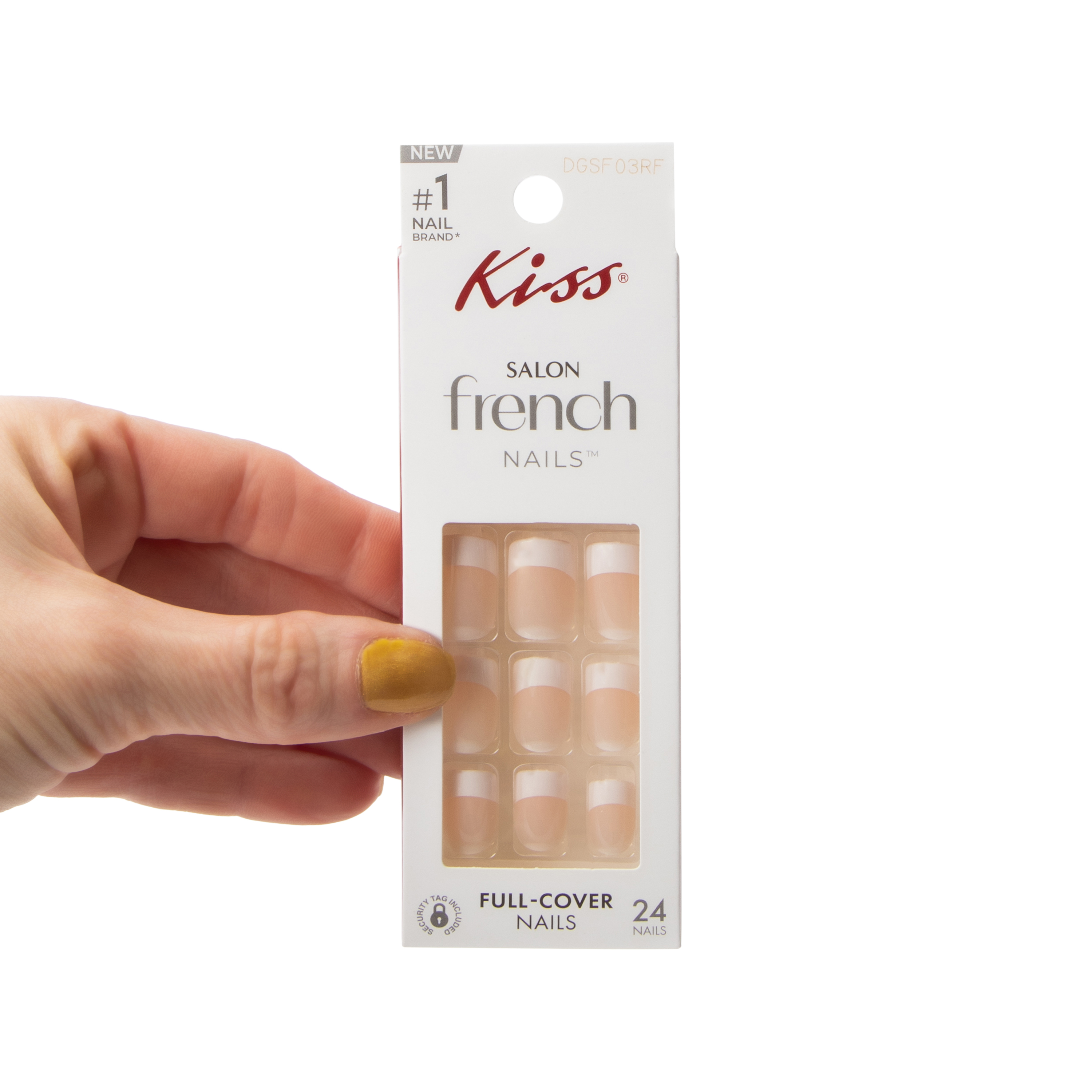 Kiss® Salon French Moon Pink Full-Cover Nails 24-Count