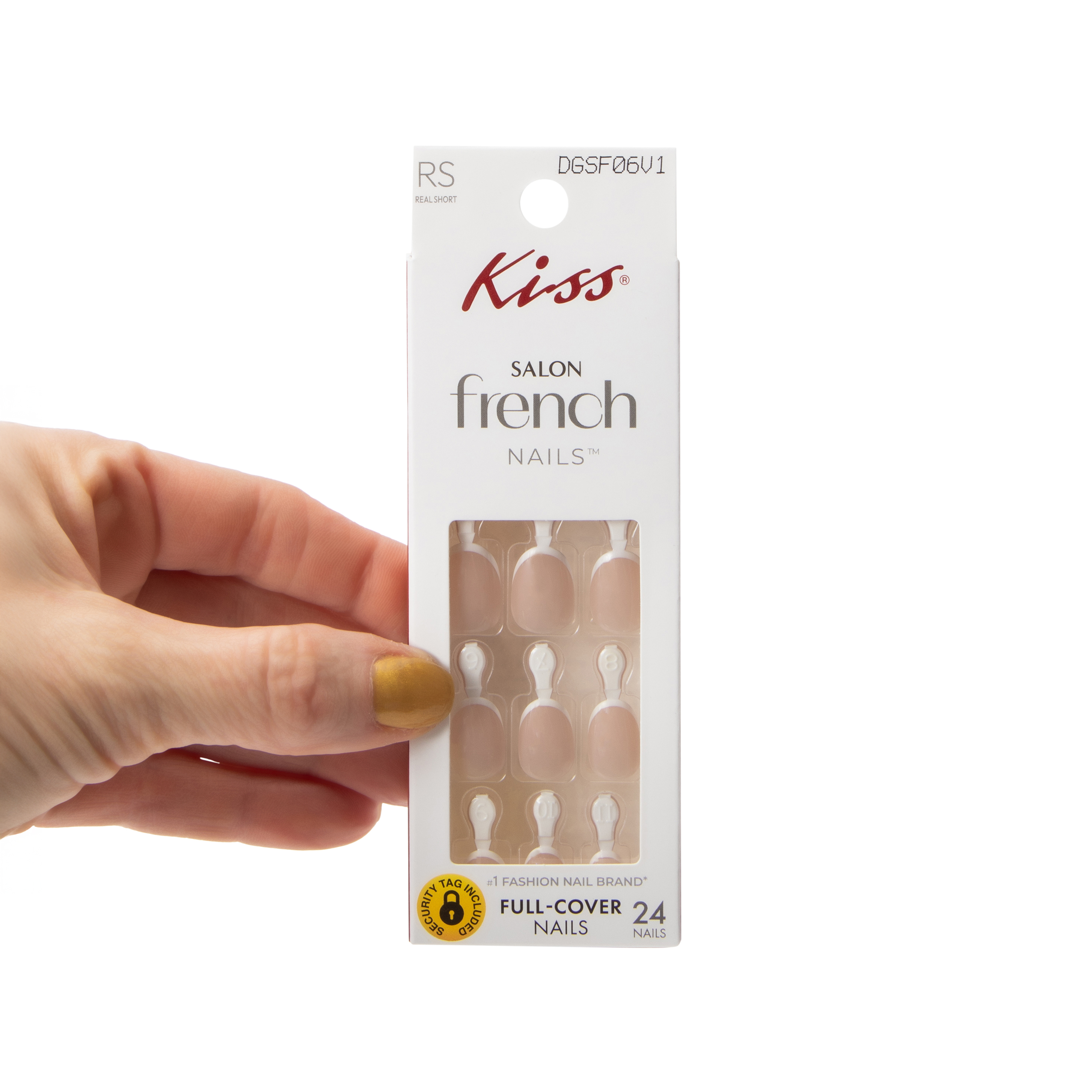 Kiss® Salon French Demure Full-Cover Nails 24-Count