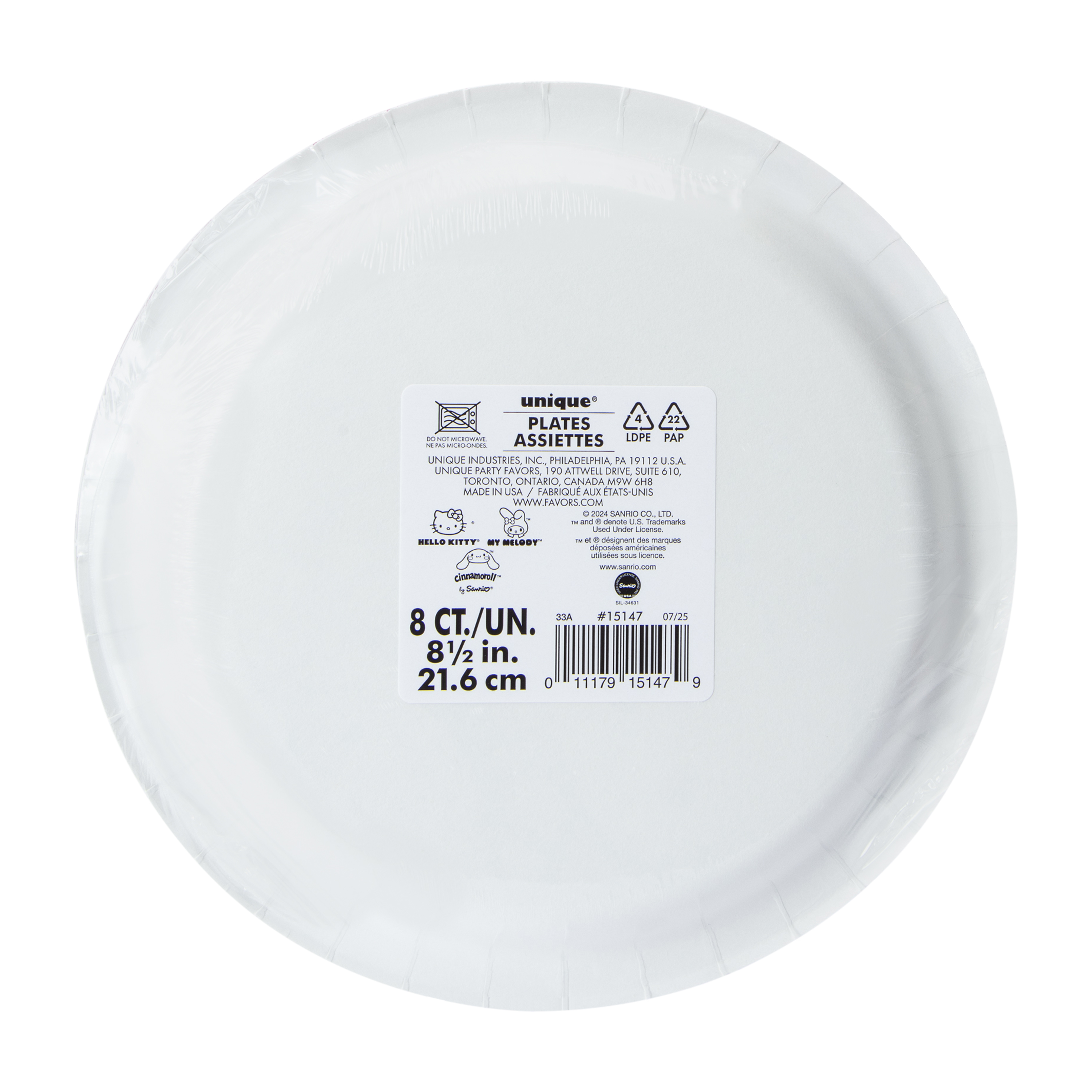Hello Kitty And Friends® Party Plates 8-Count