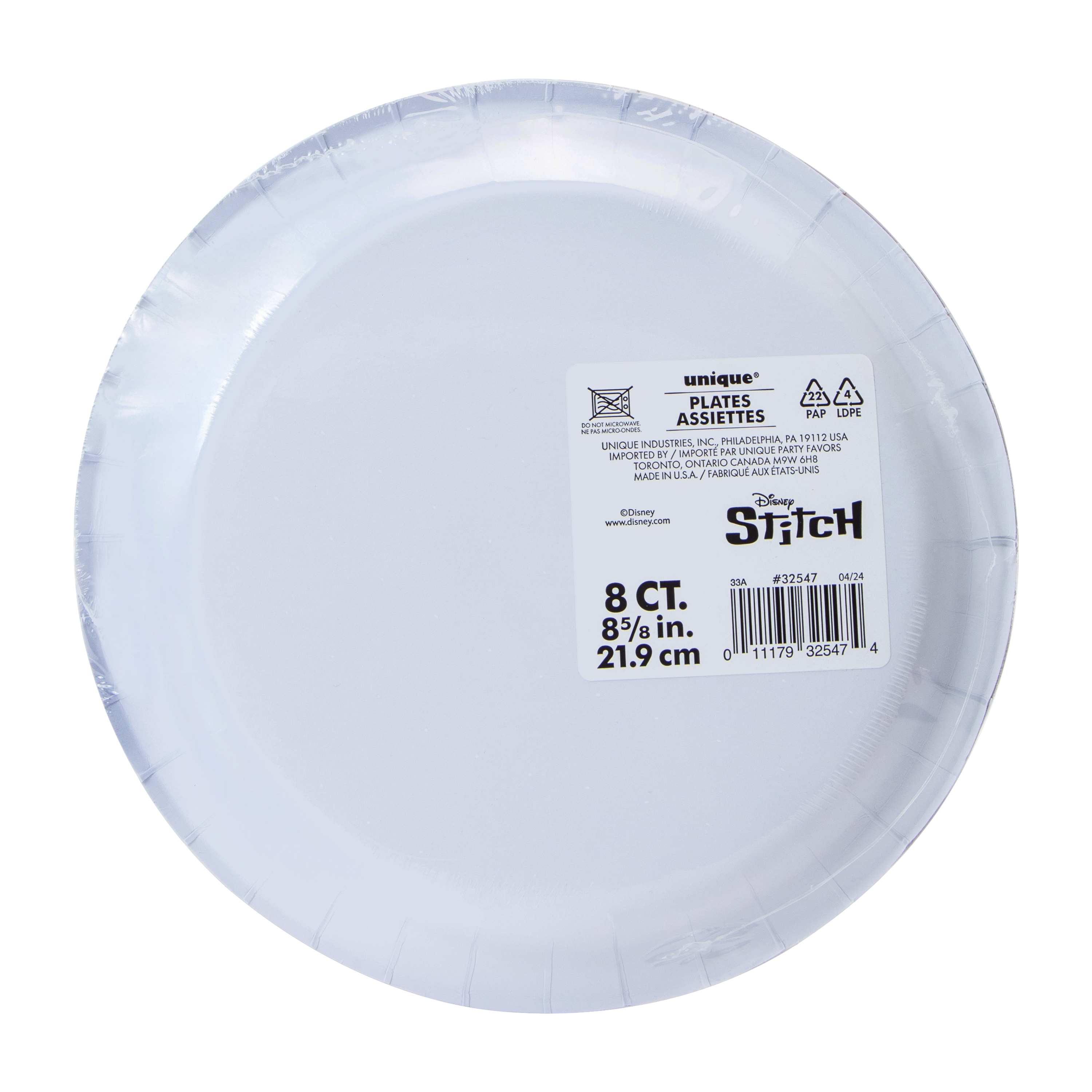 Disney Stitch Party Plates 8-Count