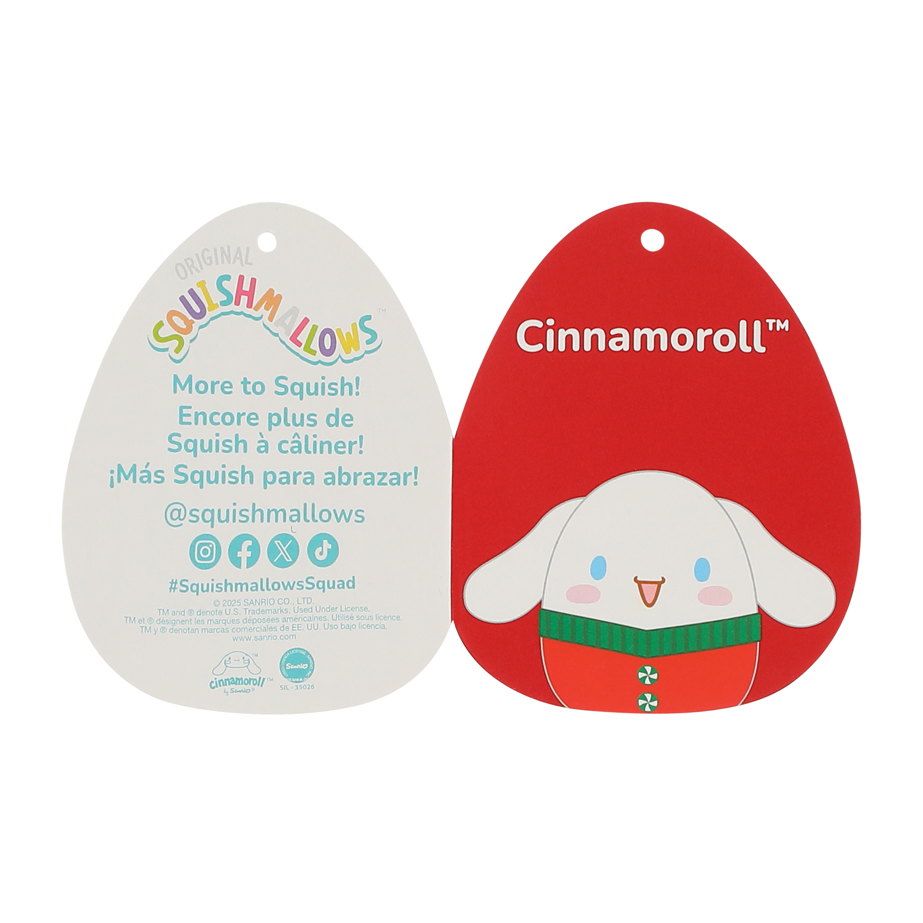 Squishmallows™ Christmas Hello Kitty And Friends® Squish Plush