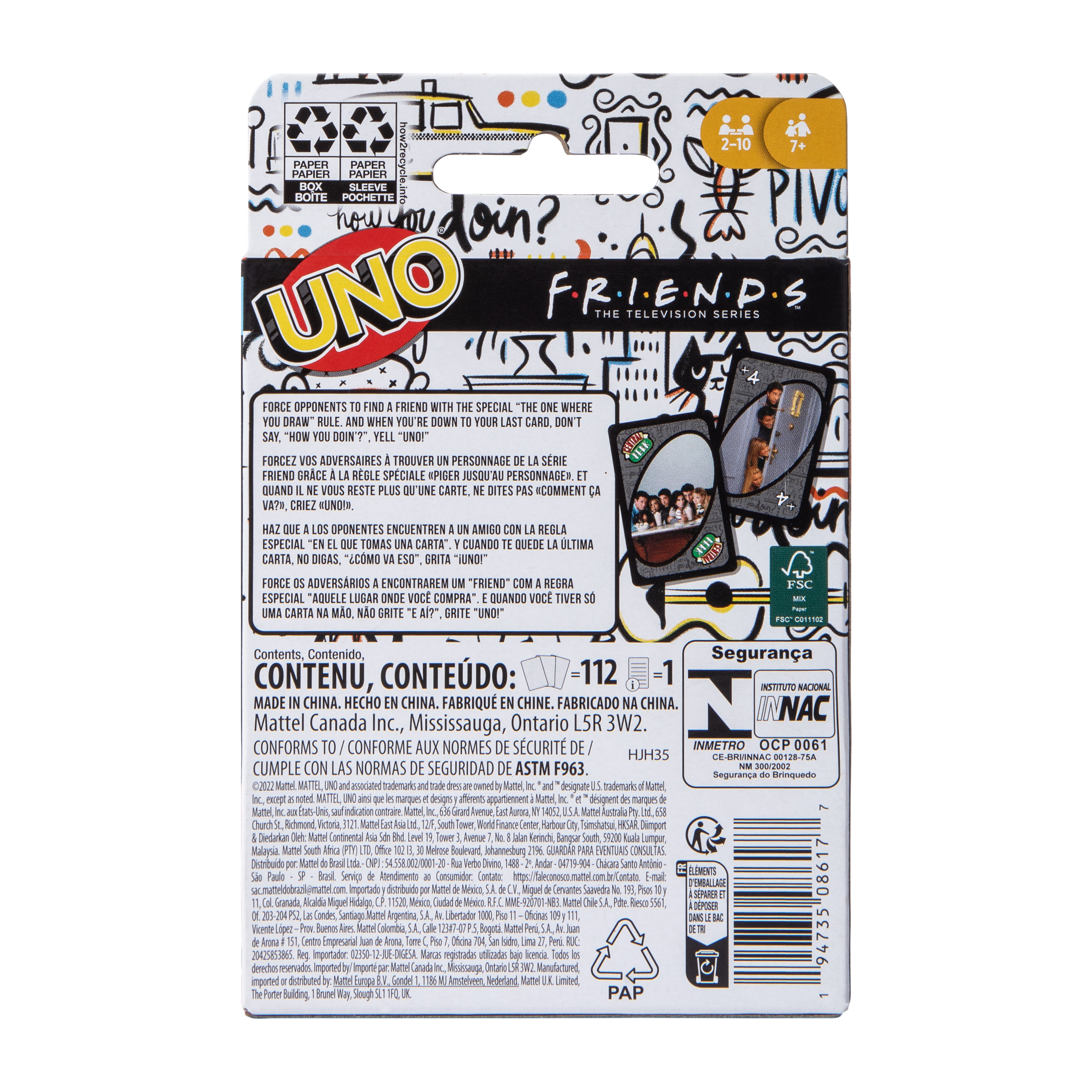 Uno® F.R.I.E.N.D.S Card Game