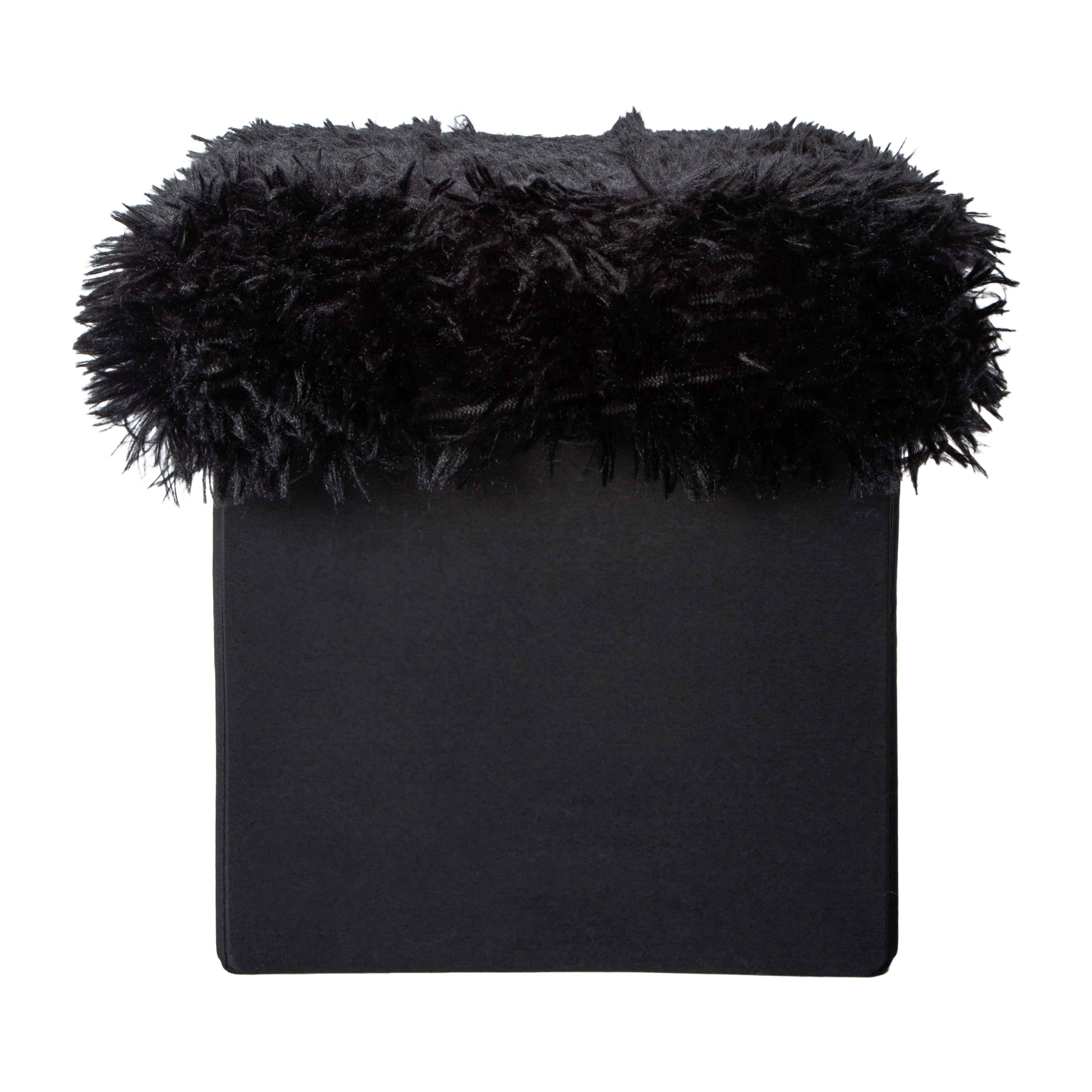 Furry Cube Ottoman 10inx10in