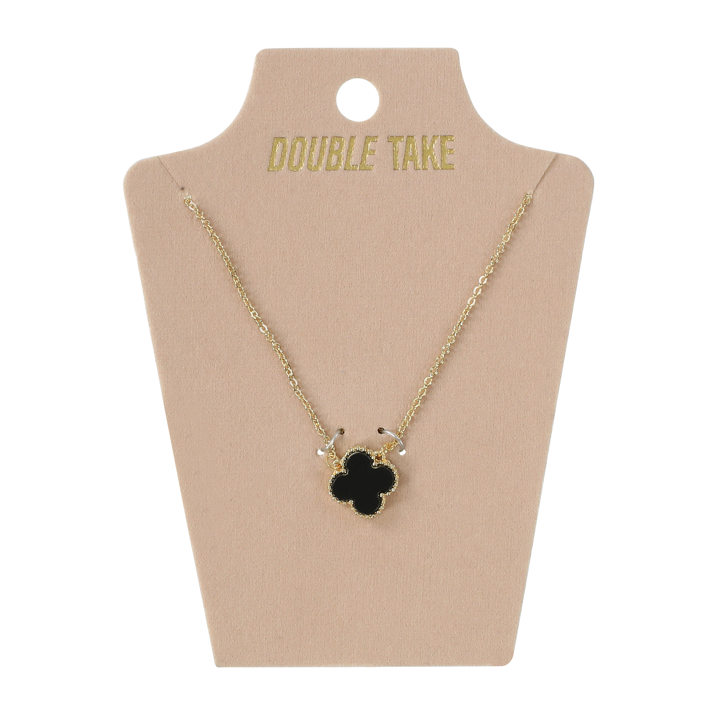 Double Take Clover Charm Necklace