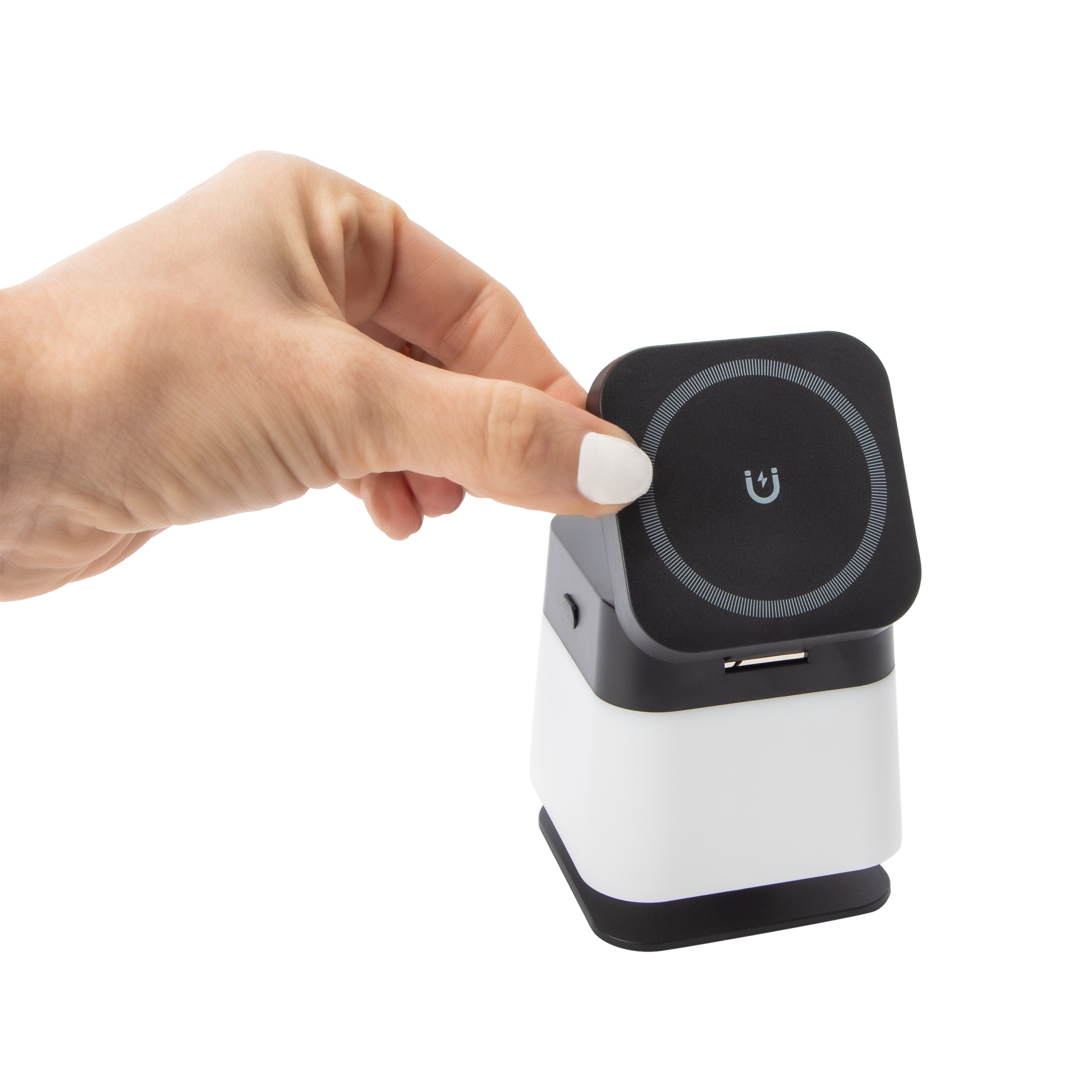 Magnetic Desk Wireless Charger + LED Light 10W