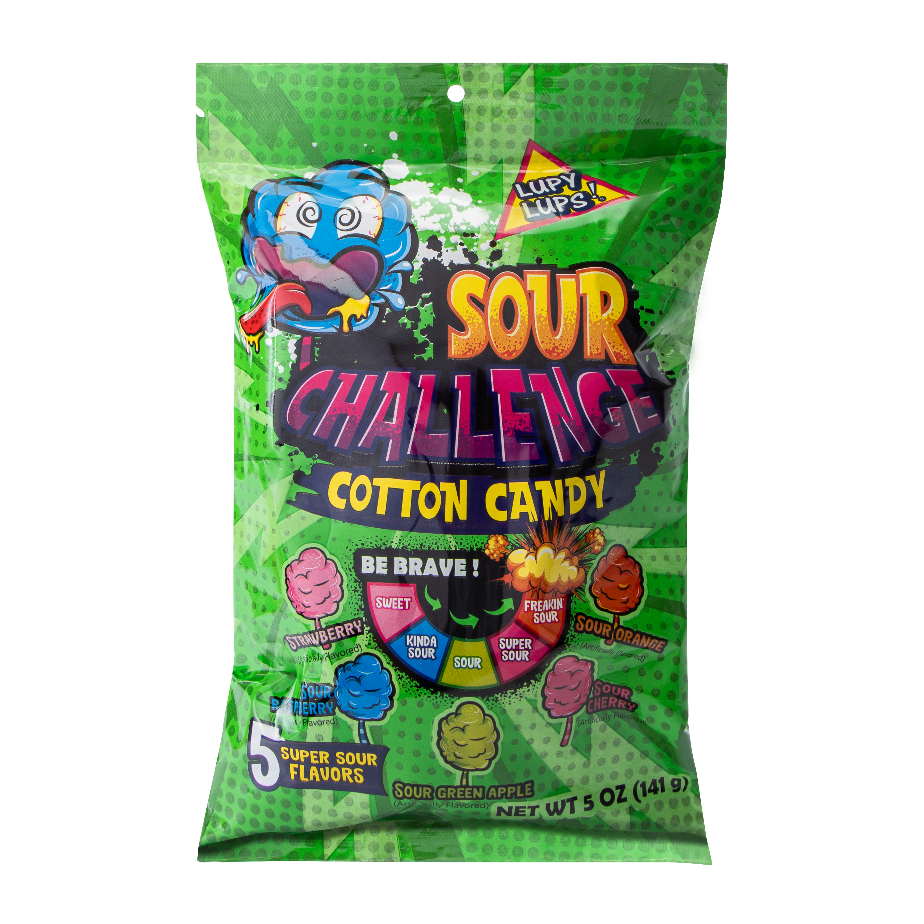 Sour Challenge Cotton Candy 5oz