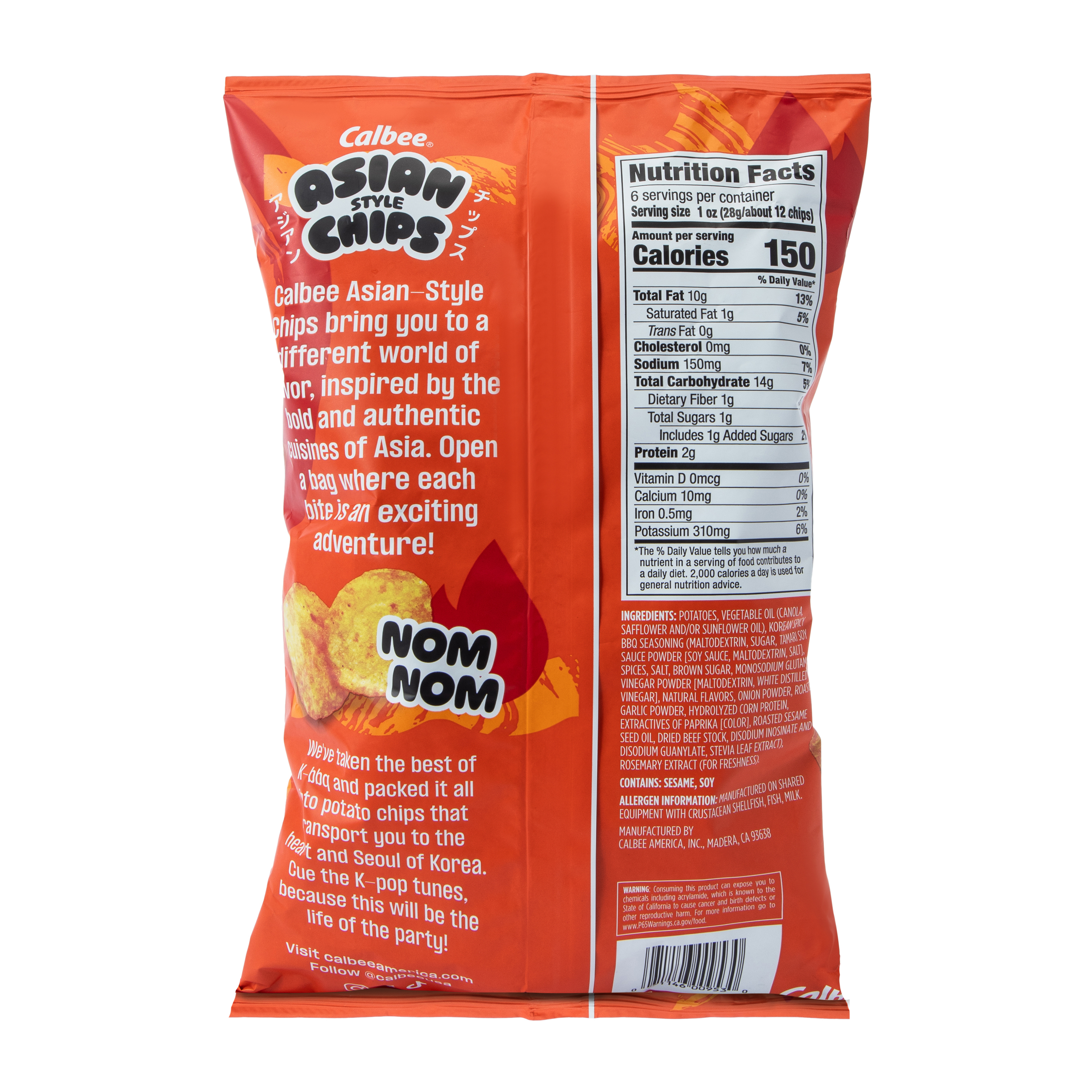 Calbee® Korean Style Spicy BBQ Pot Potato Chips 6oz