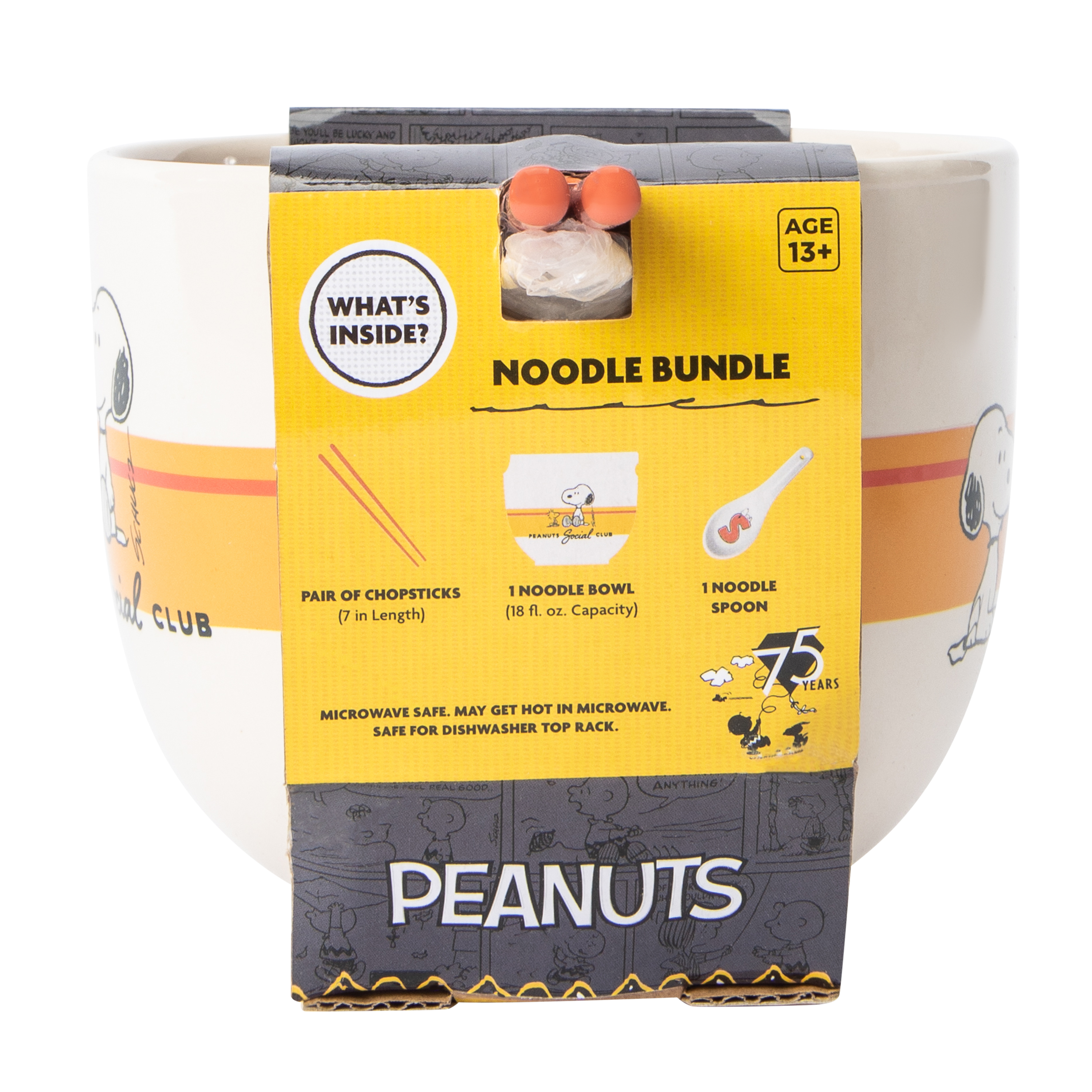 Peanuts® Ramen Bowl With Chopsticks & Spoon