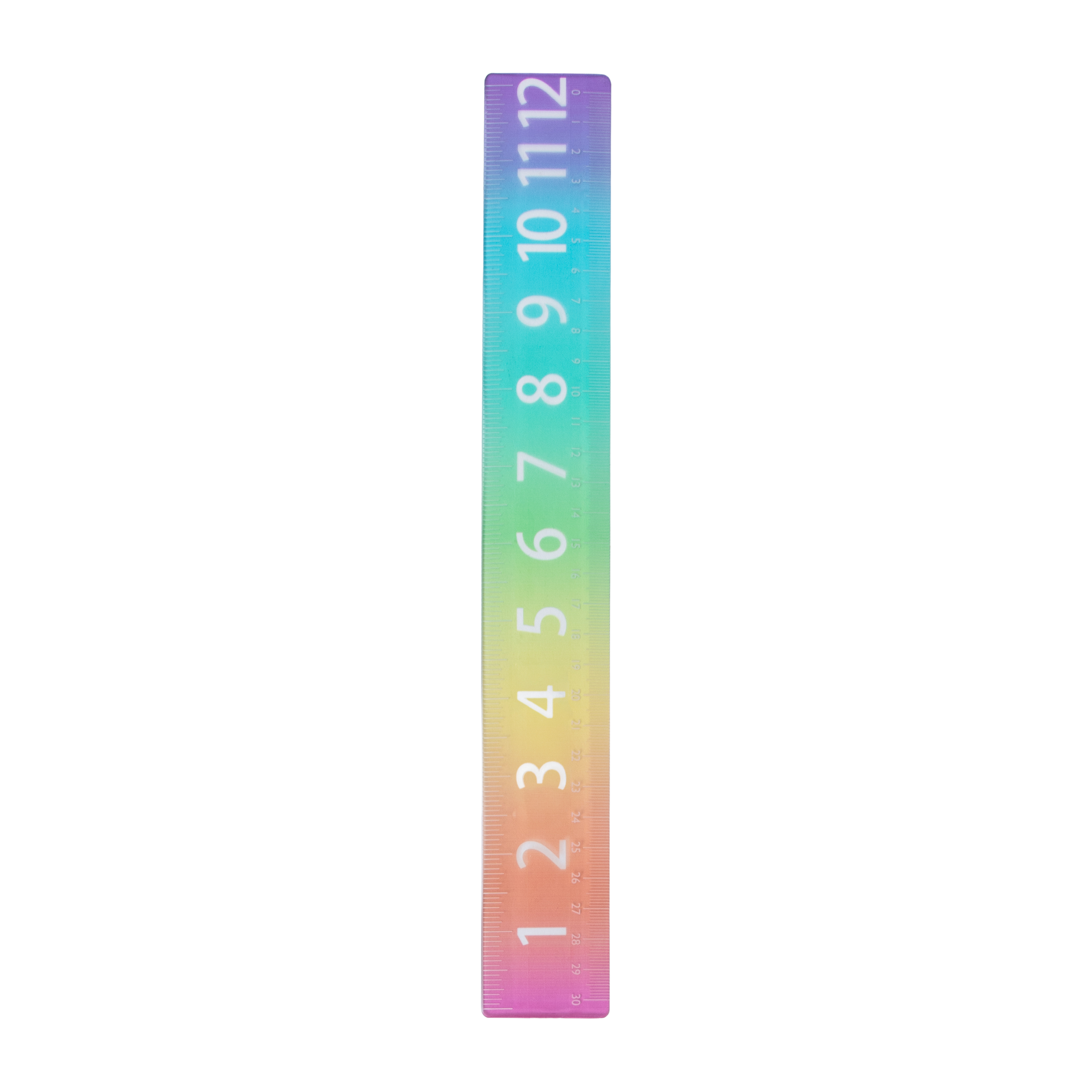 Rainbow Ombre Ruler 12-Inch