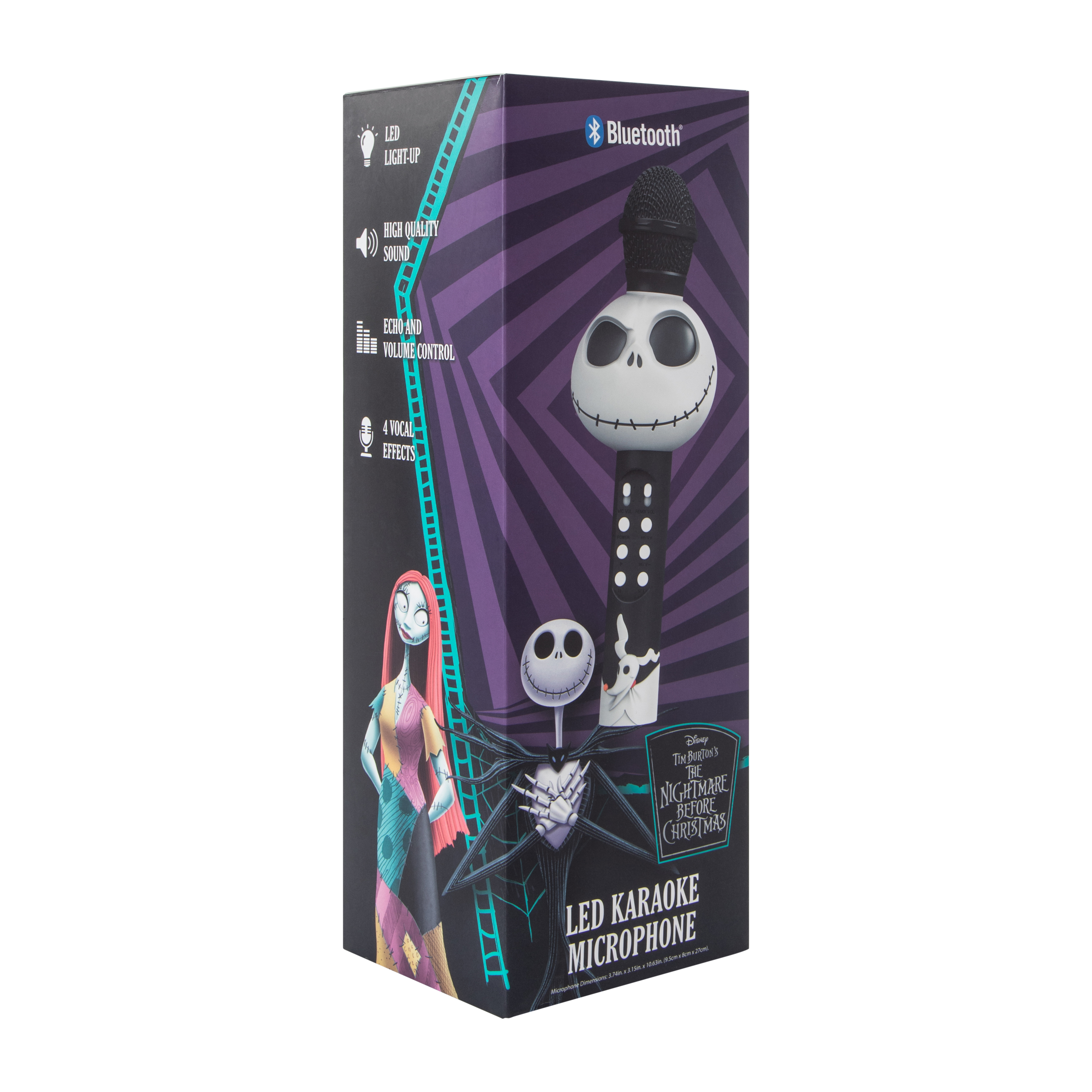 Disney Tim Burton's The Nightmare Before Christmas LED Karaoke Microphone