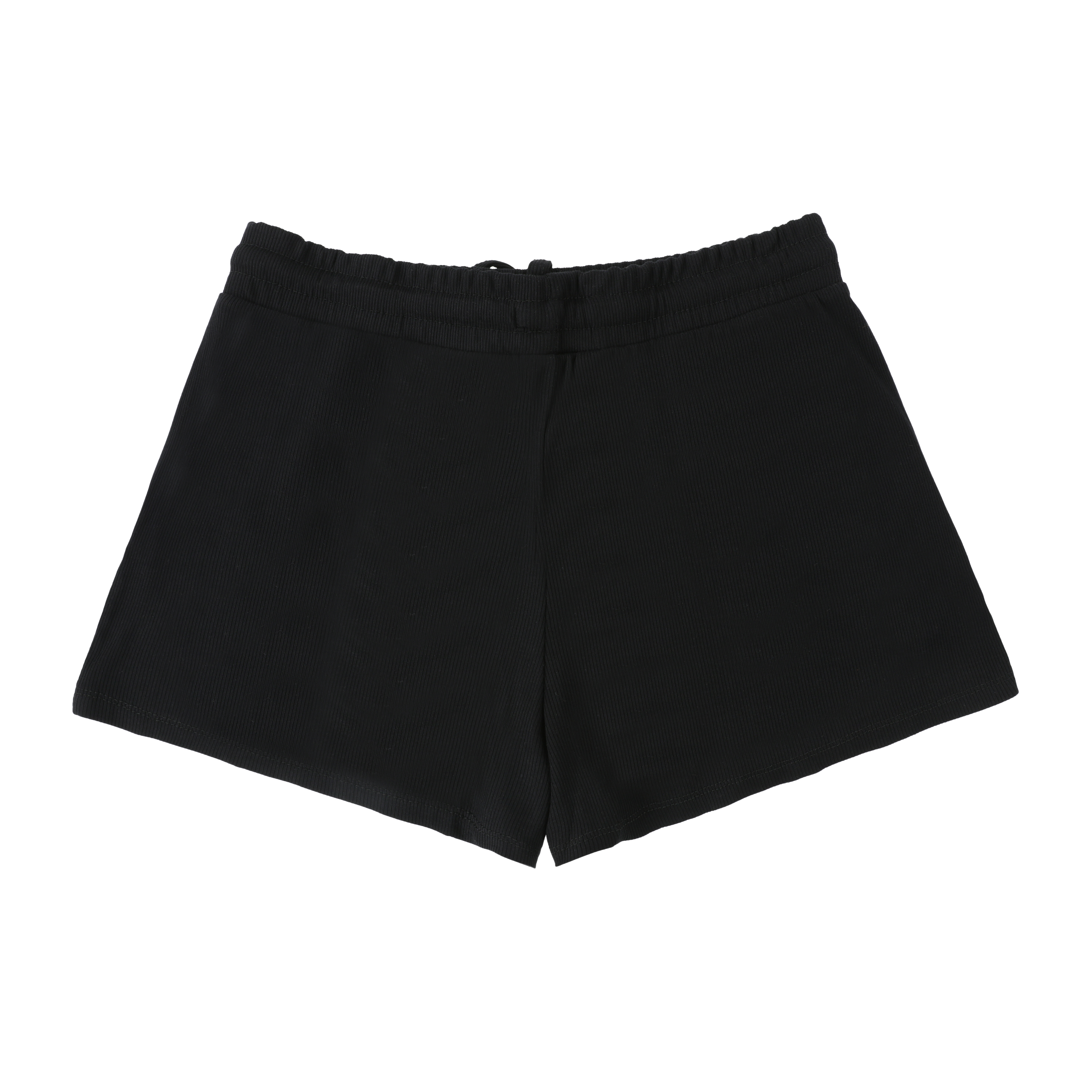 Juniors Drawstring Ribbed Shorts
