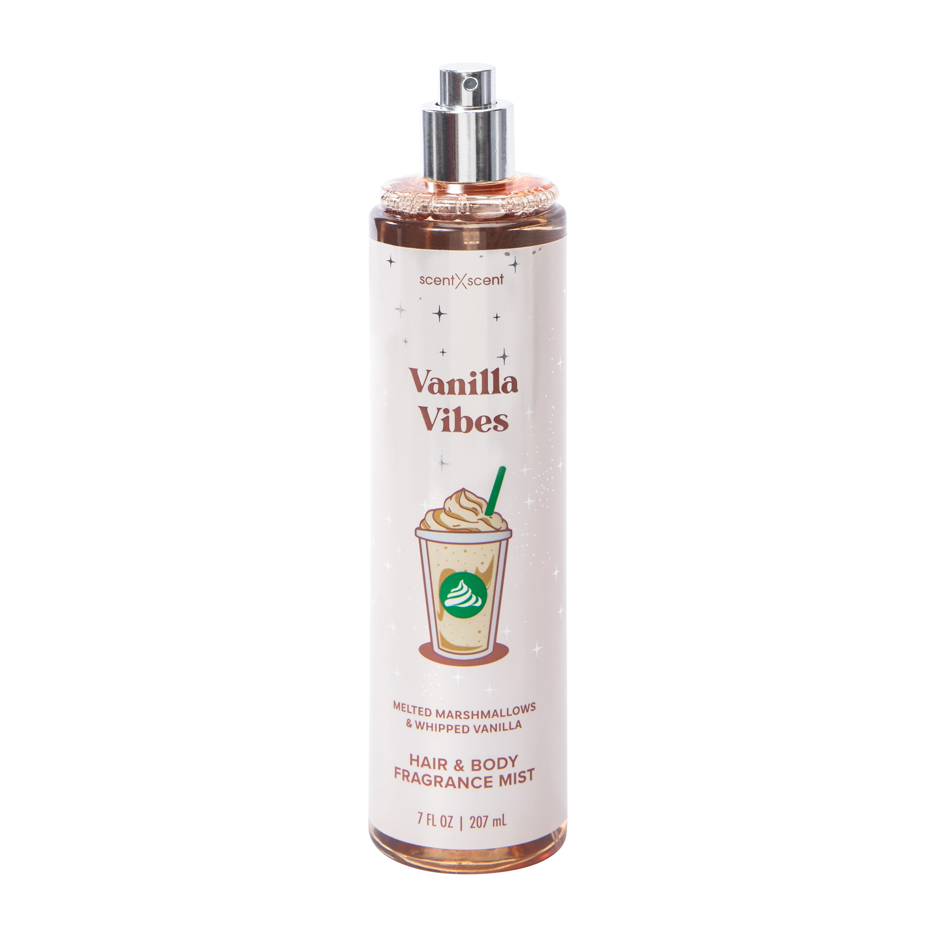 ScentXScent Vanilla Vibes Melted Marshmallows & Whipped Vanilla Hair & Body Fragrance Mist 7oz