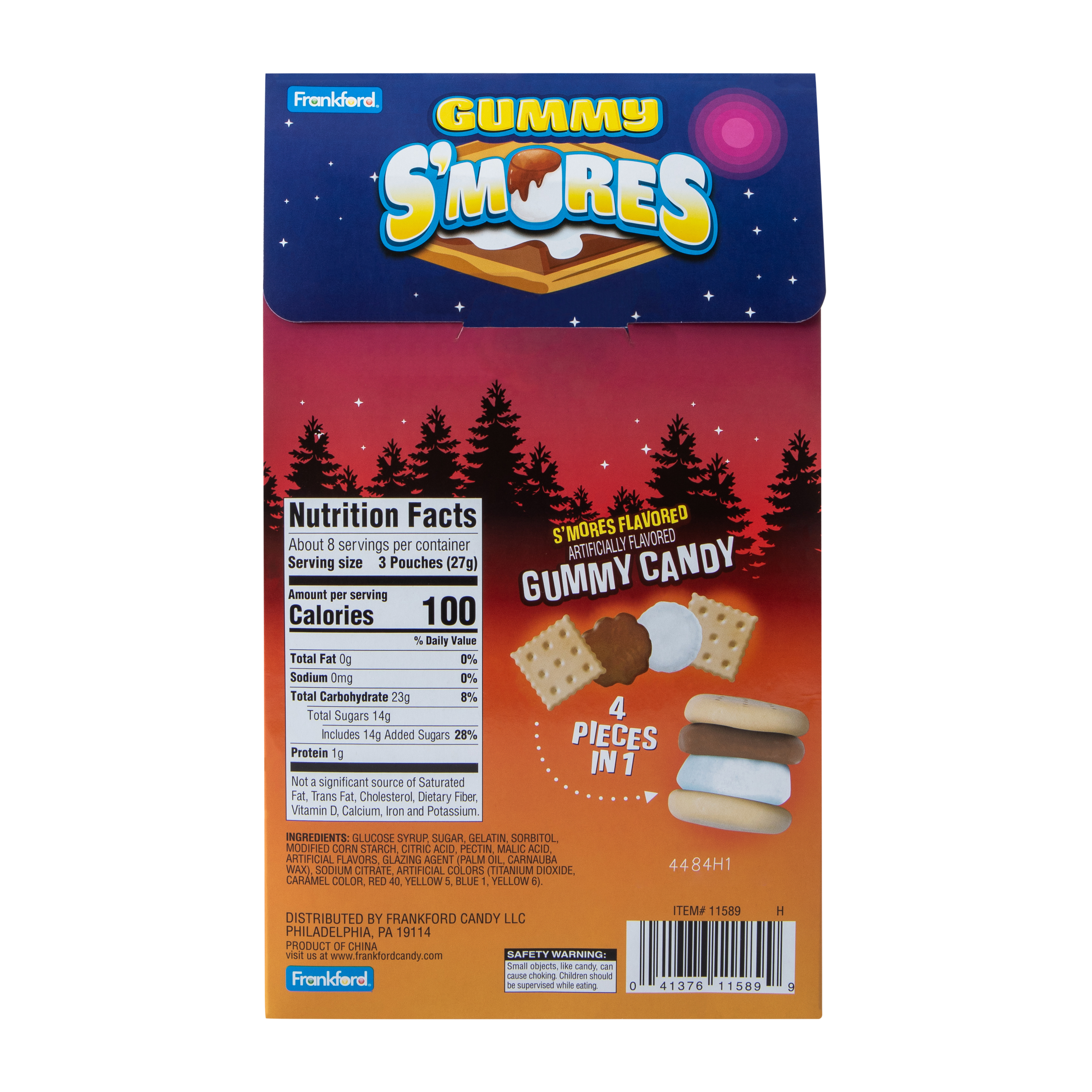 Gummy S'mores Candy 7.3oz