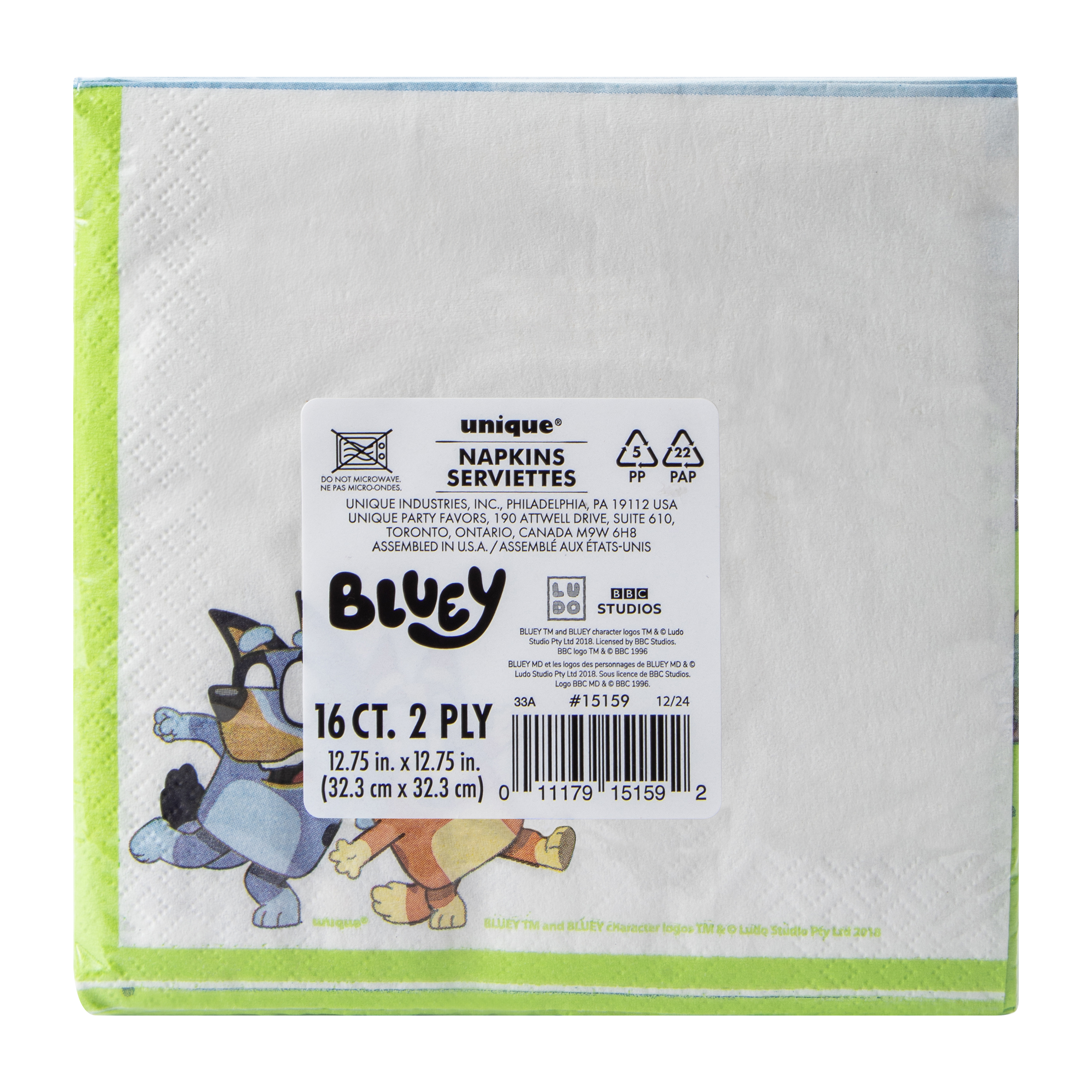 Bluey™ Party Paper Napkins 16-Pack