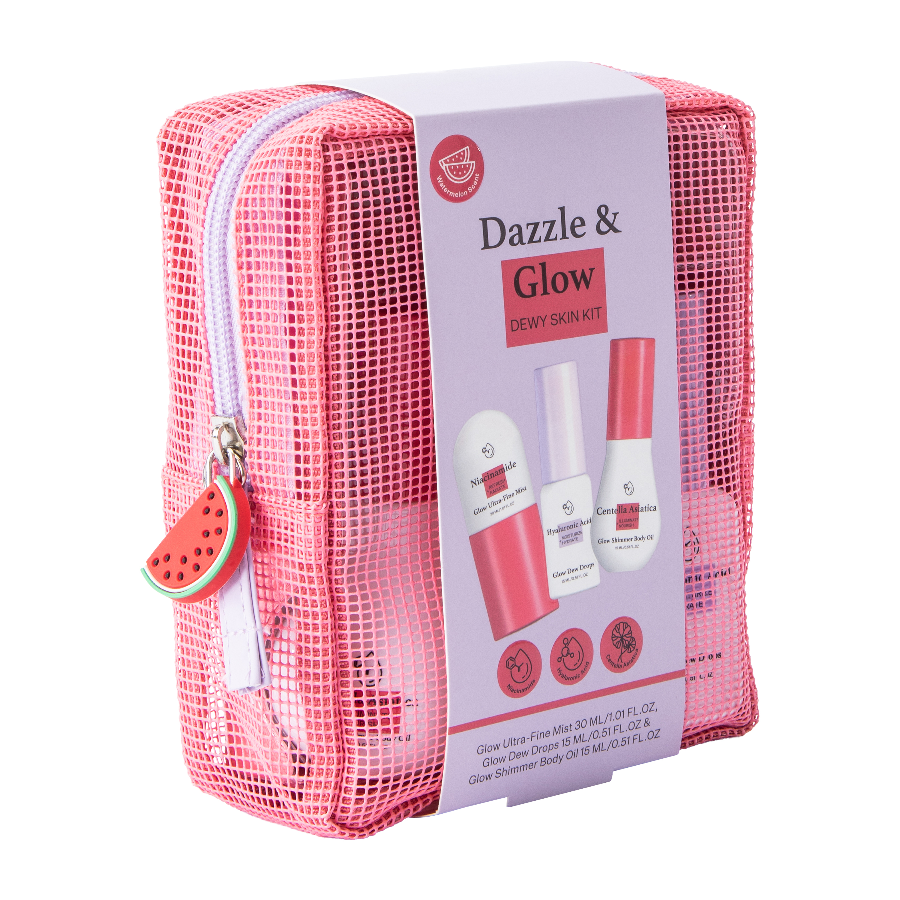Dazzle & Glow Watermelon Scented Dewy Skin Kit 3-Pack
