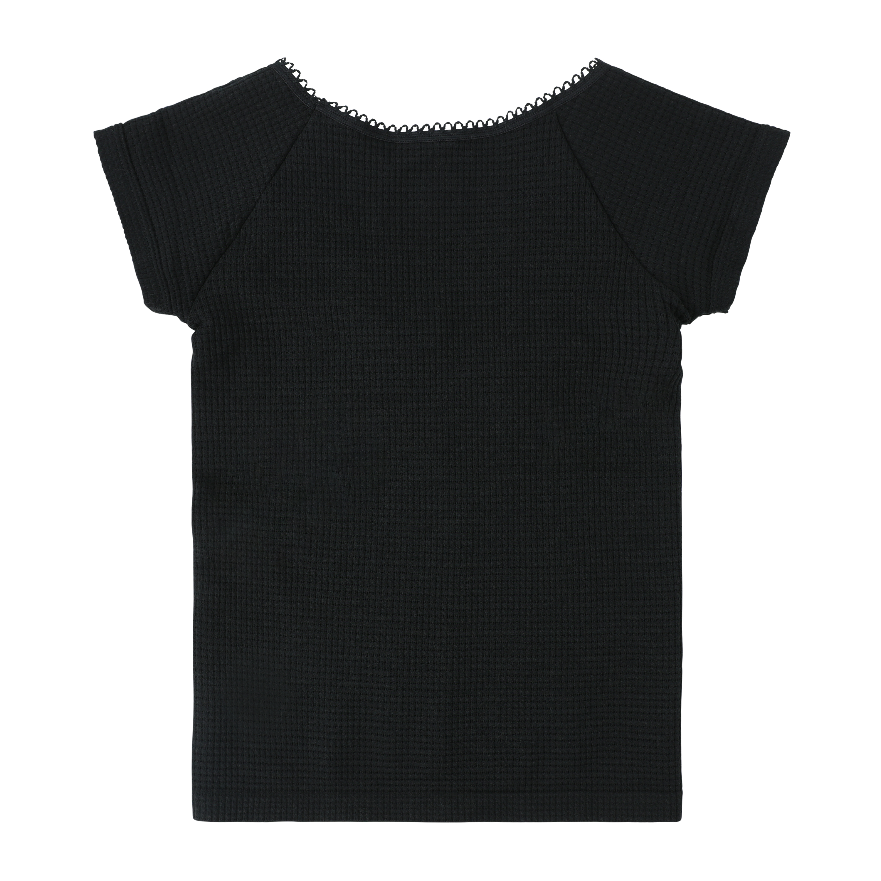 Juniors Waffle Seamless Top