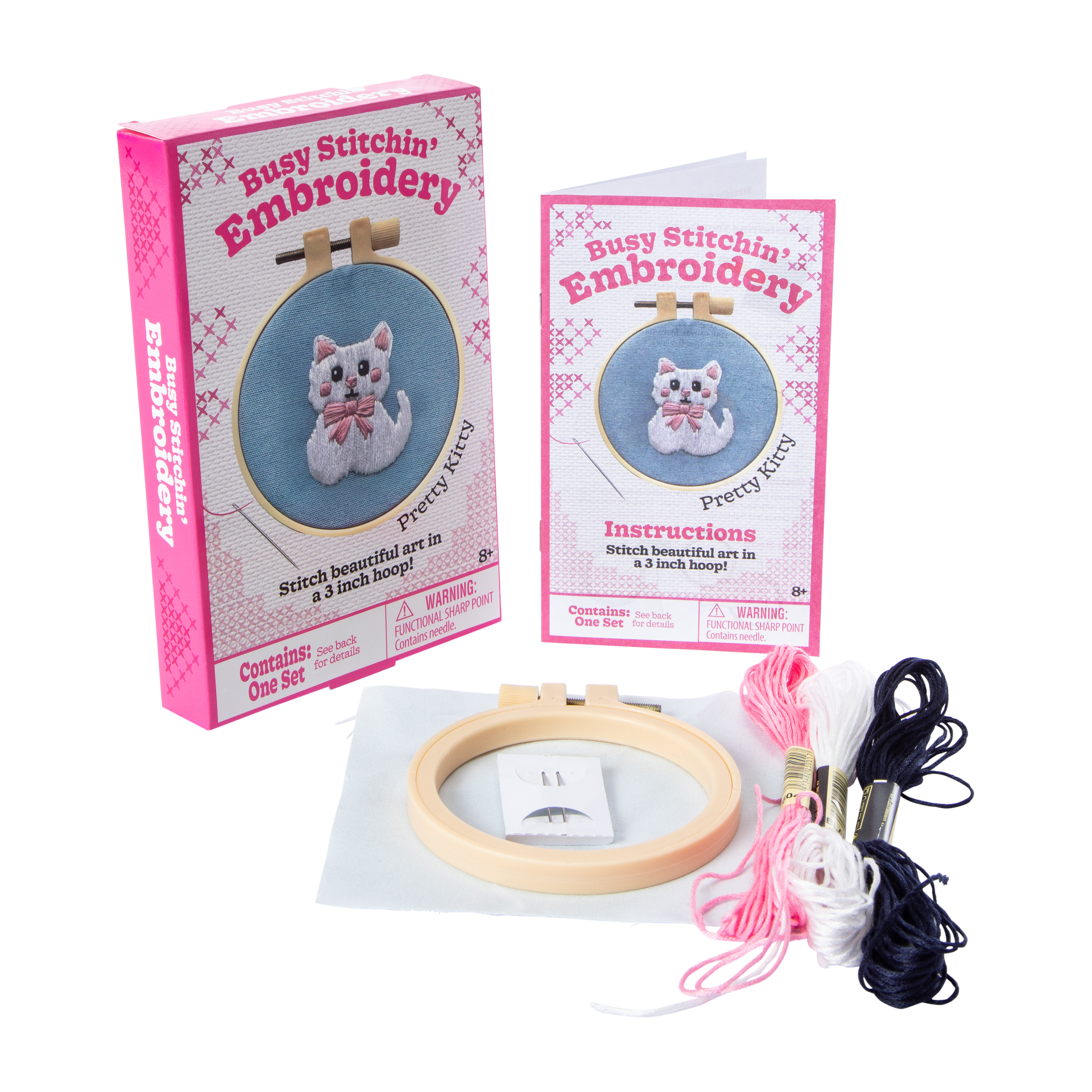 Busy Stitchin' Embroidery Set