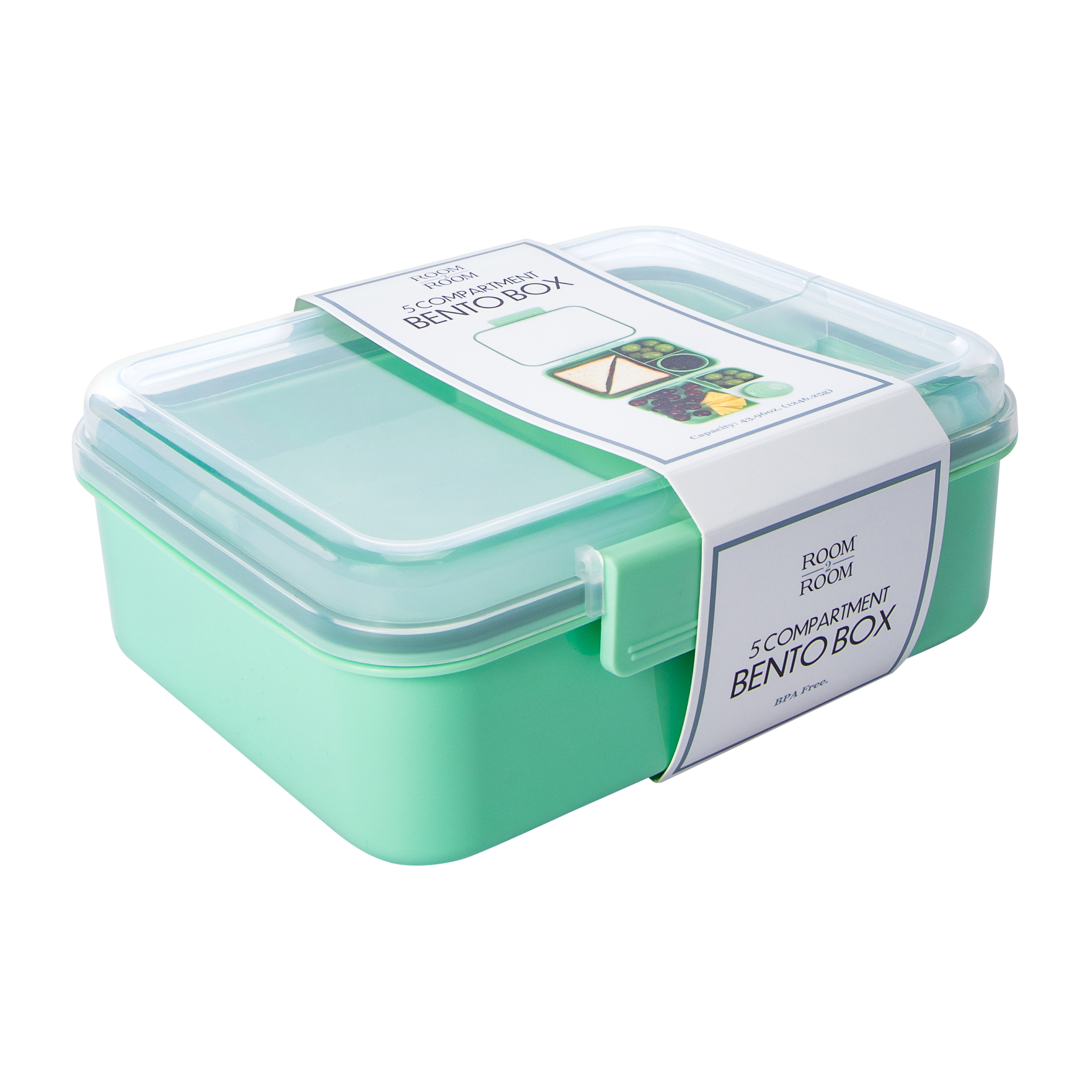 Bento Box 5-Compartment 43.96oz