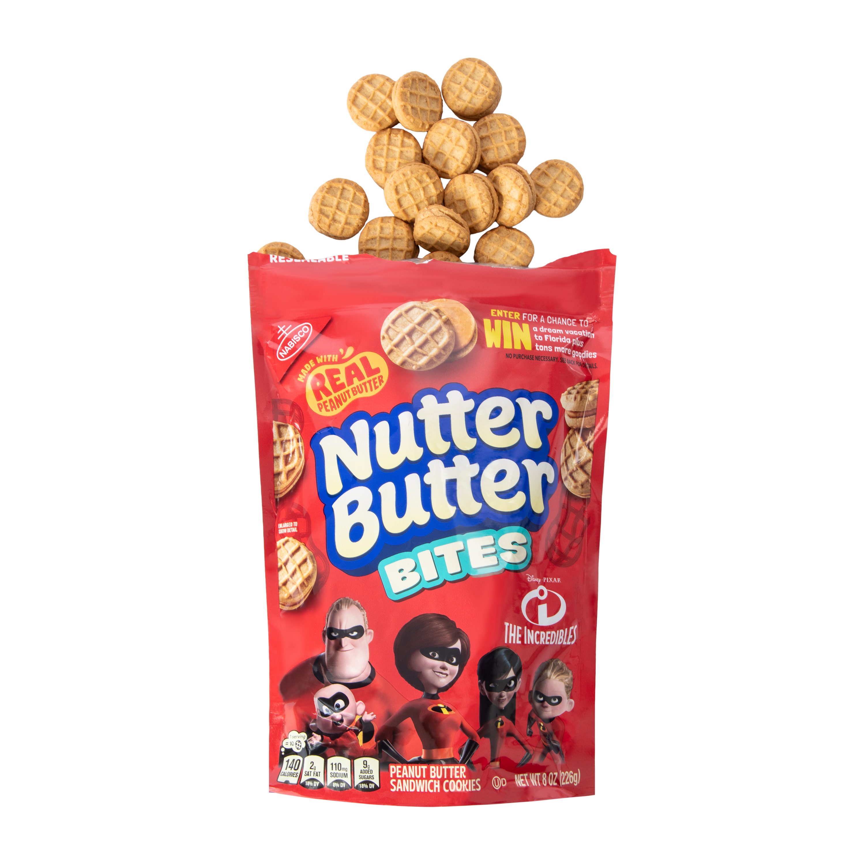 Nutter Butter Bites The Incredibles Peanut Butter Sandwich Cookies 8oz