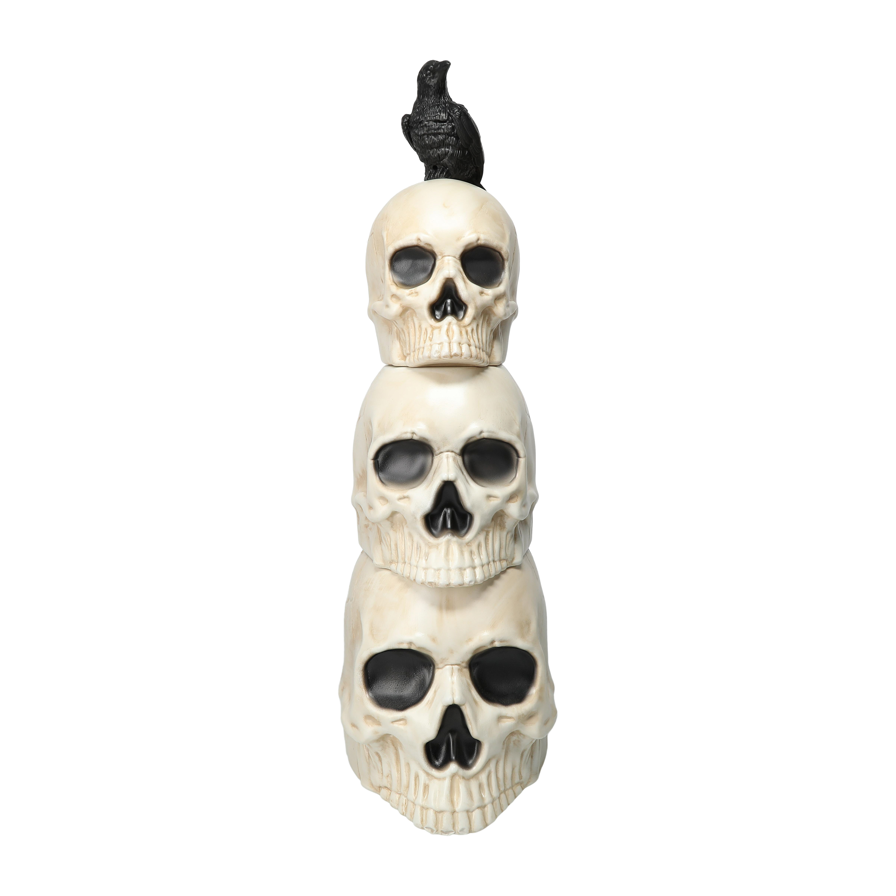 Halloween Stackable Skulls 24in