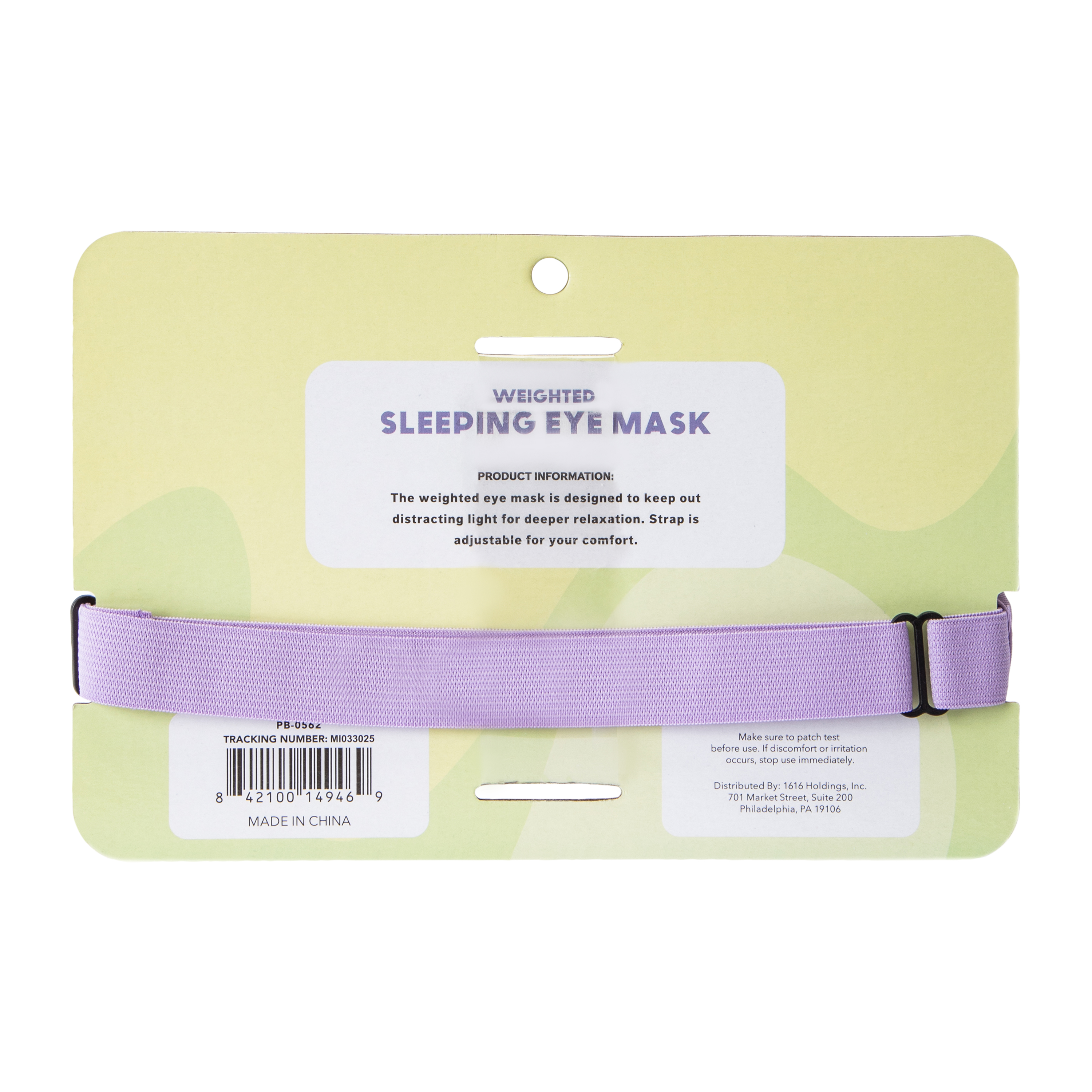 Purple Weighted Sleeping Mask