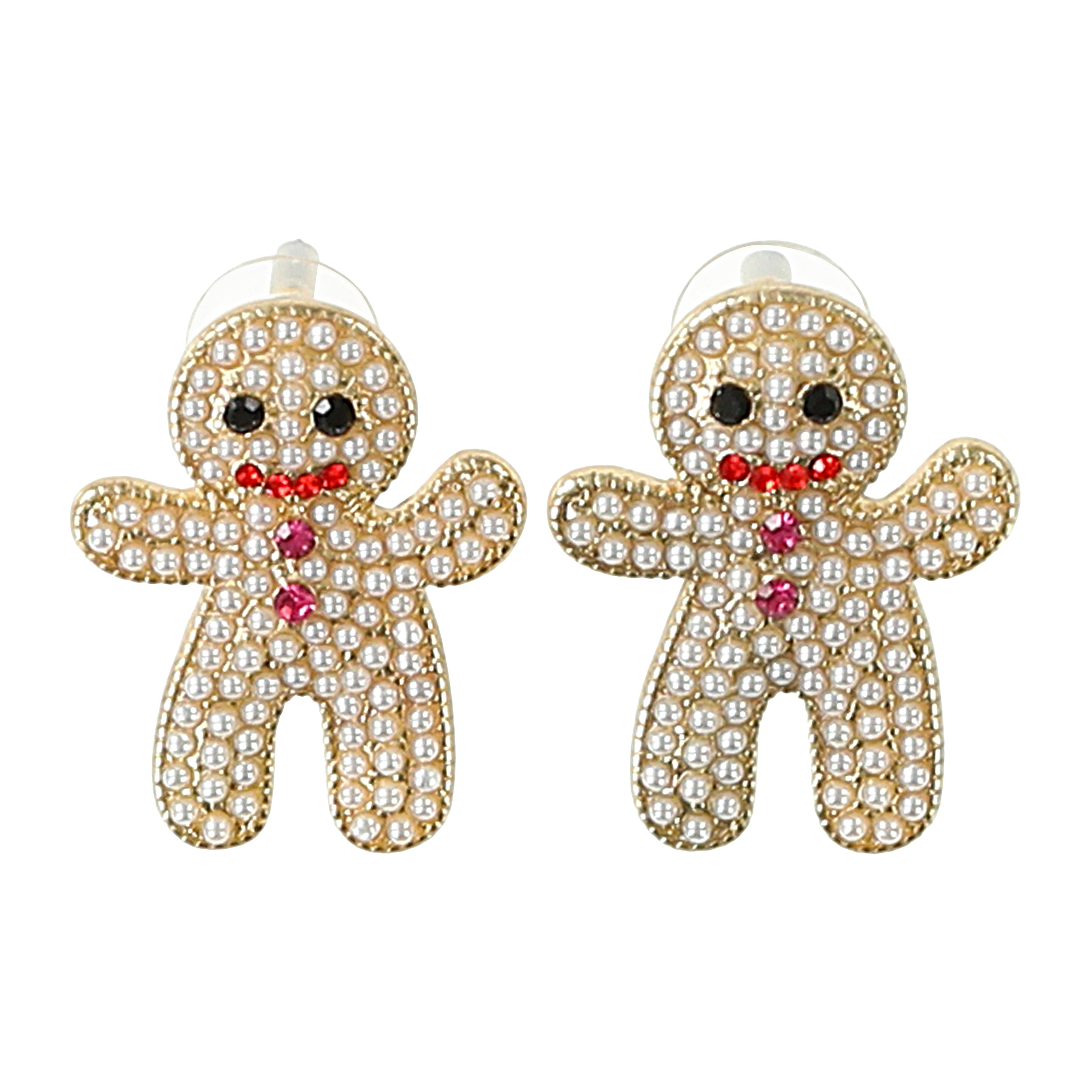 Christmas Gingerbread Man Earrings 1-Pair