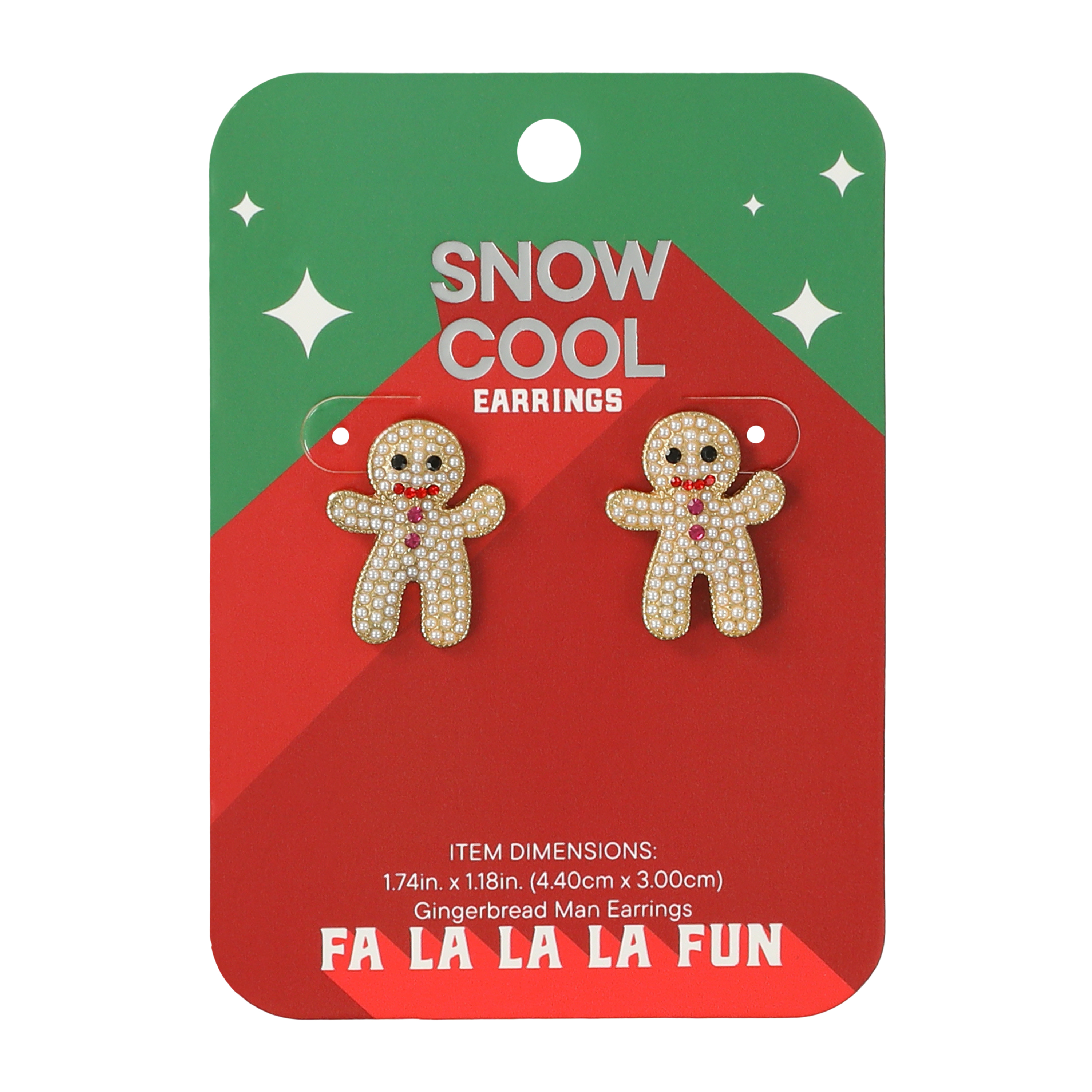 Christmas Gingerbread Man Earrings 1-Pair