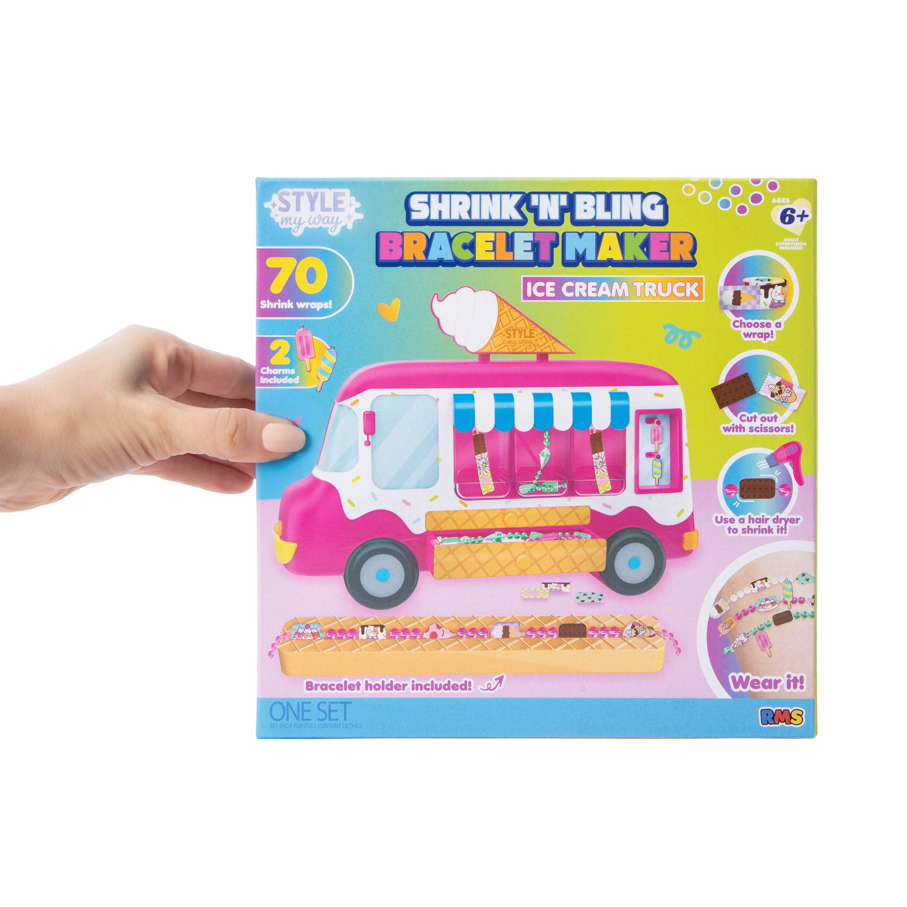 Style My Way Shrink N' Bling Bracelet Maker Ice Cream Truck Set