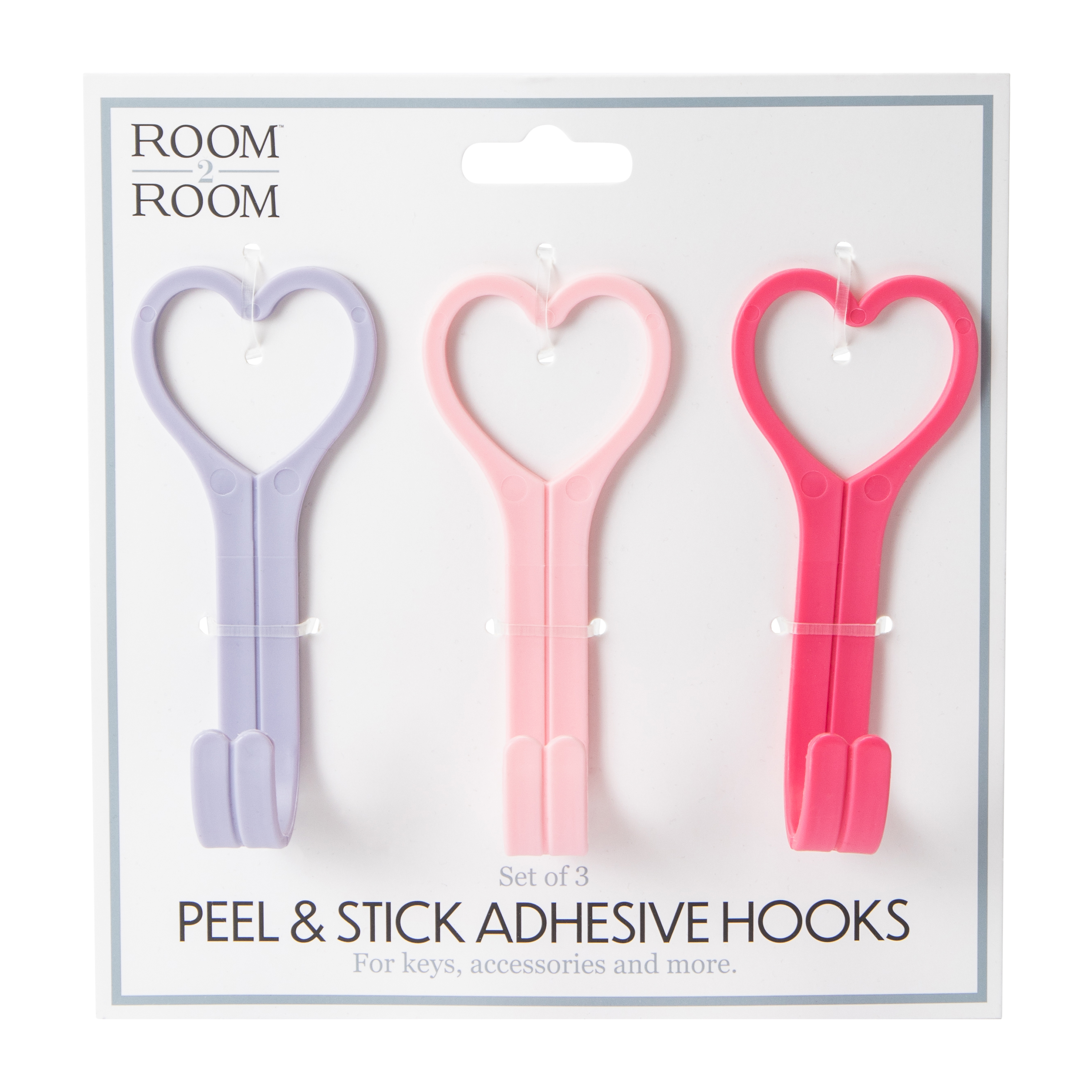 Peel & Stick Adhesive Hooks Set