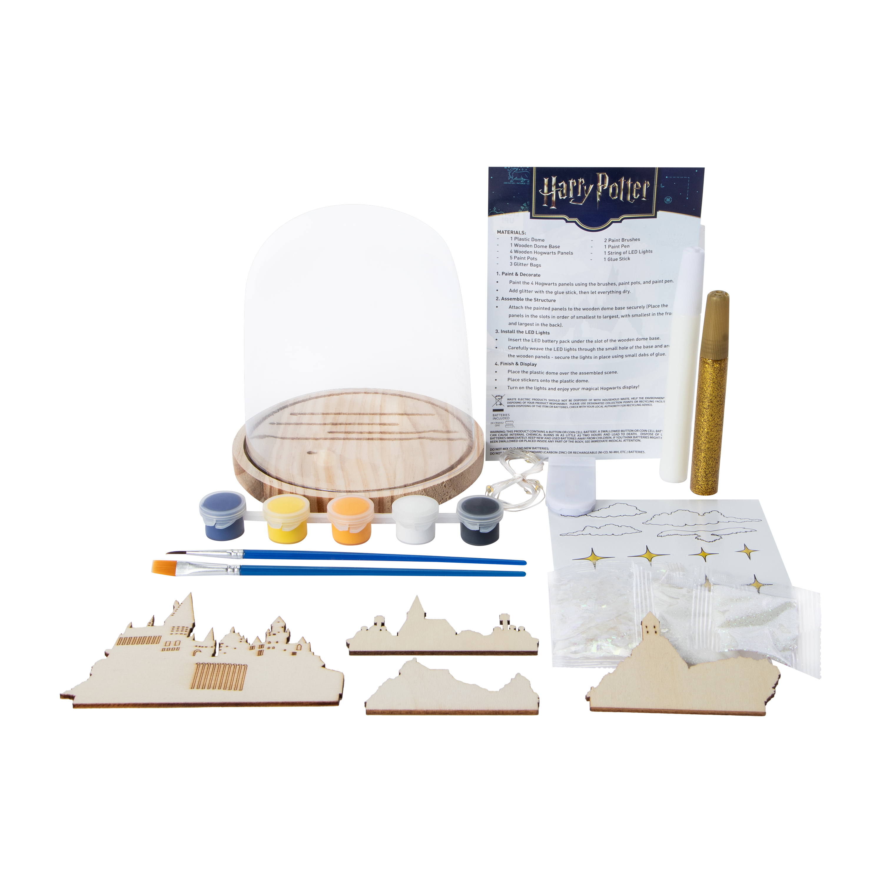 Harry Potter DIY Hogwarts Light Up Globe Set