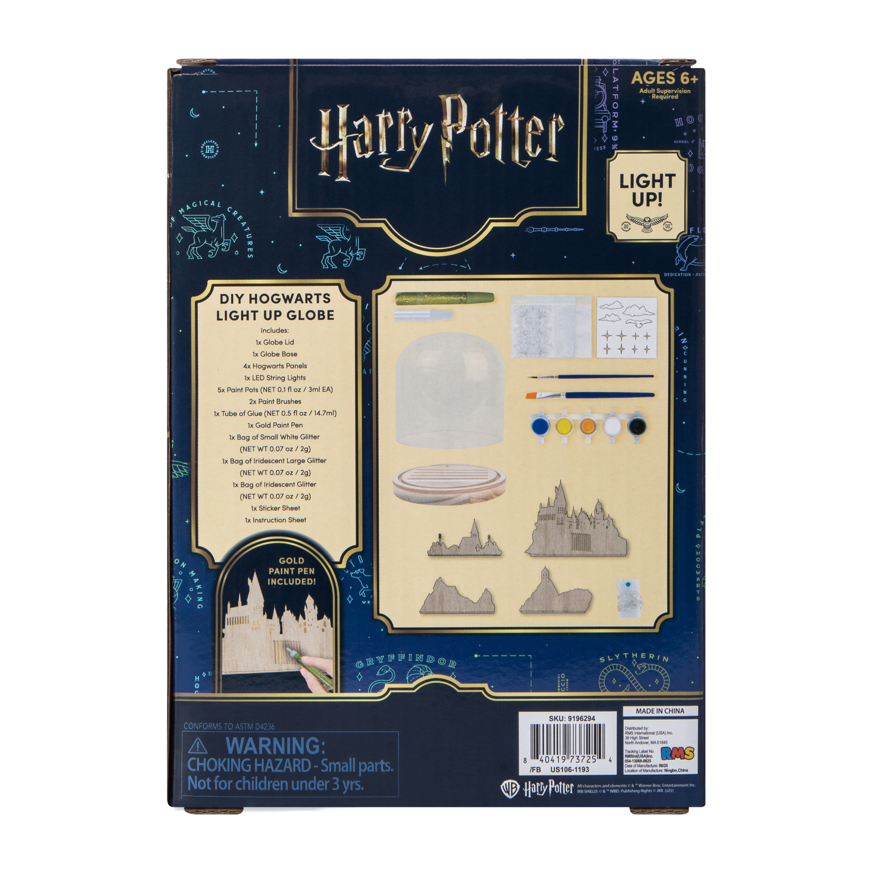 Harry Potter DIY Hogwarts Light Up Globe Set