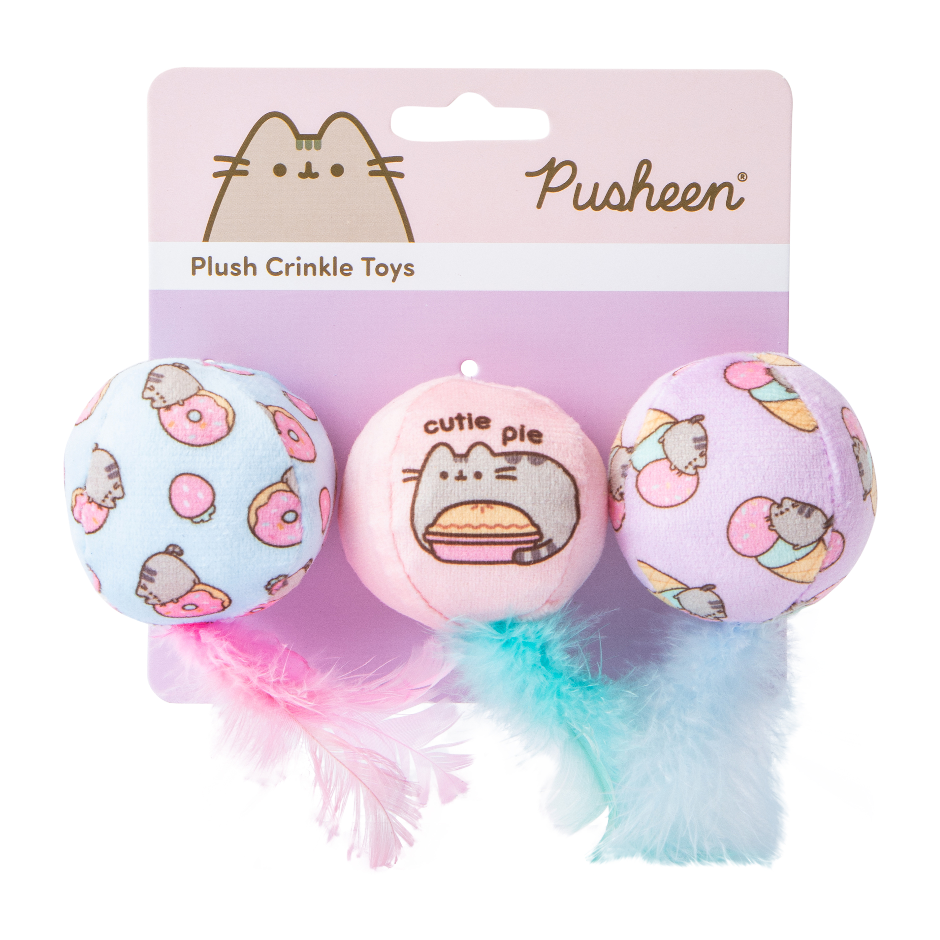 Pets Pusheen® Plush Crinkle Toys 3-Pack