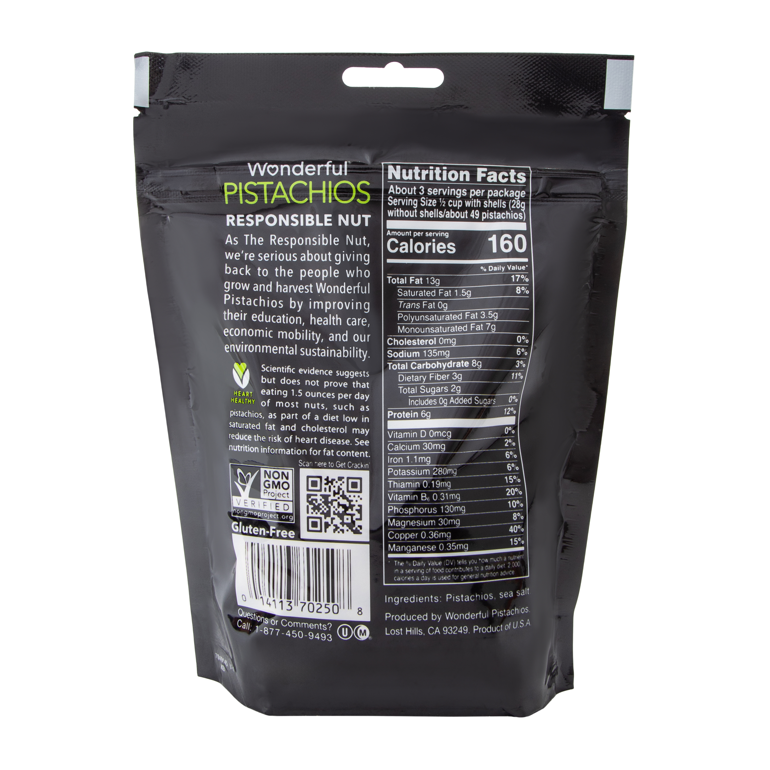 Wonderful® Roasted & Salted Pistachios 6oz