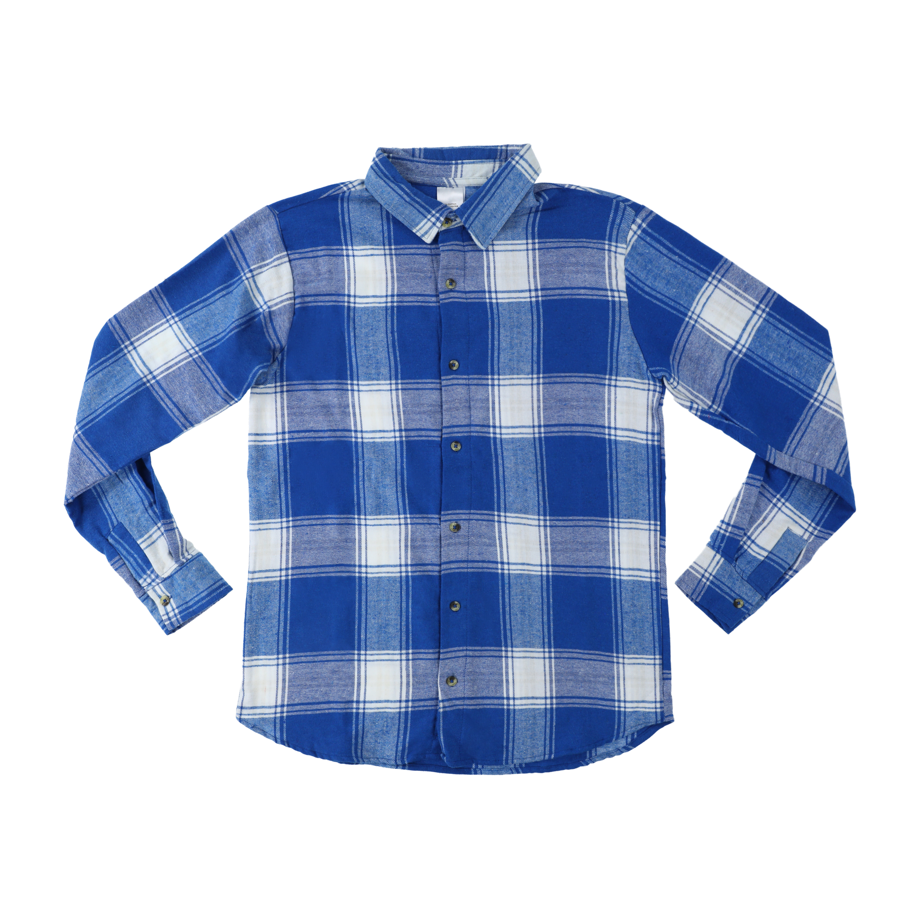 Plaid Flannel Button-Down Shirt
