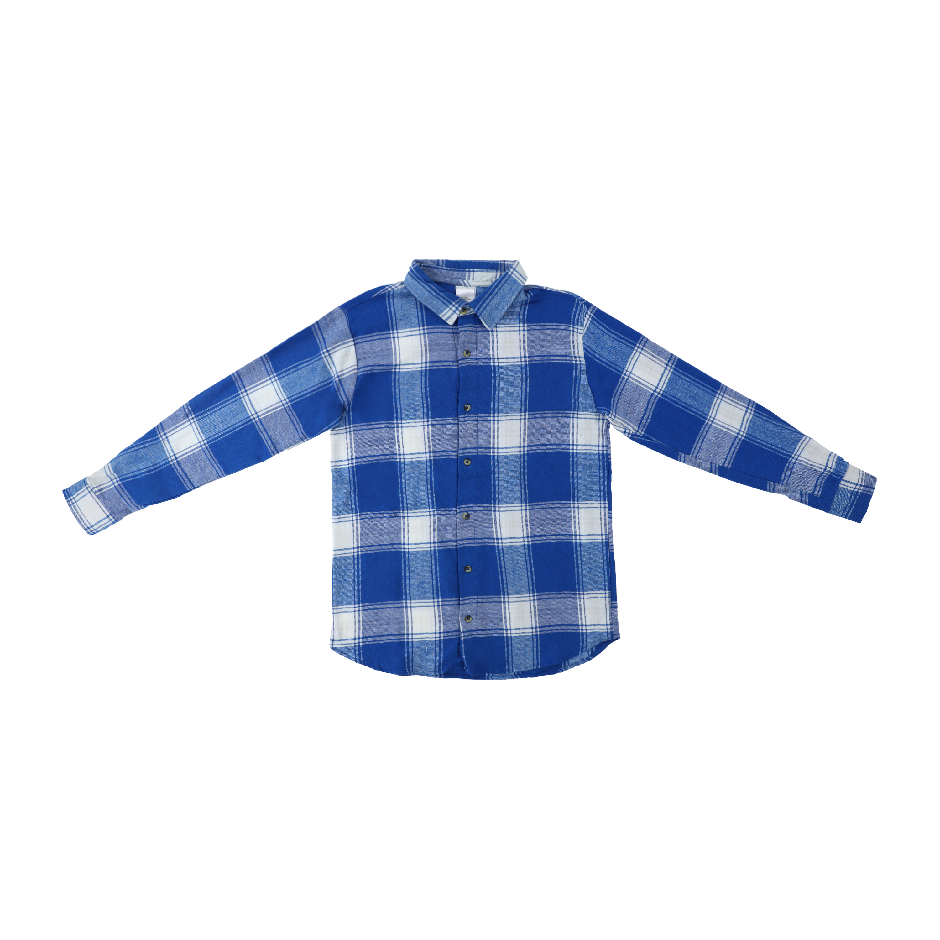 Plaid Flannel Button-Down Shirt