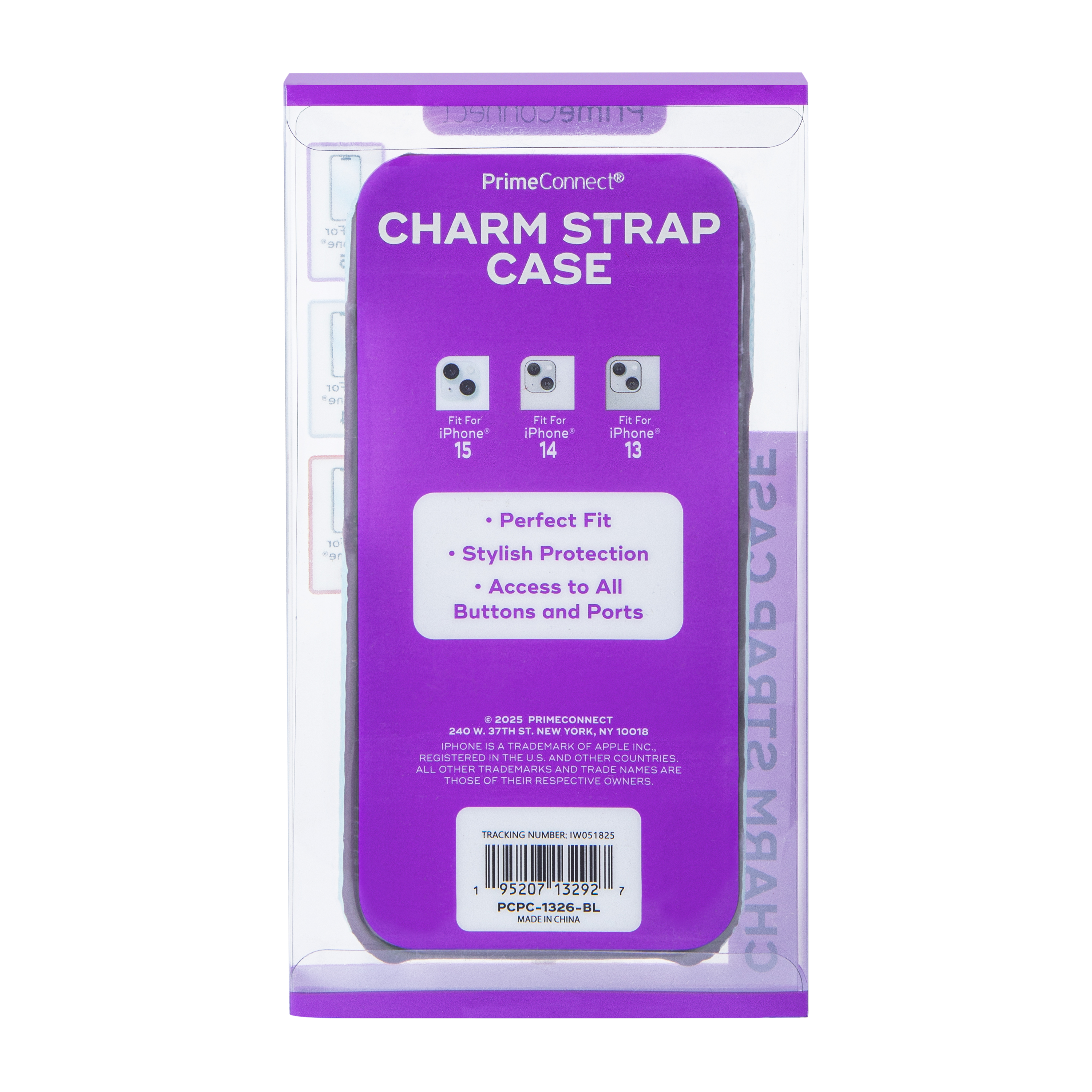 iPhone 15®/14®/13® Charm Strap Case