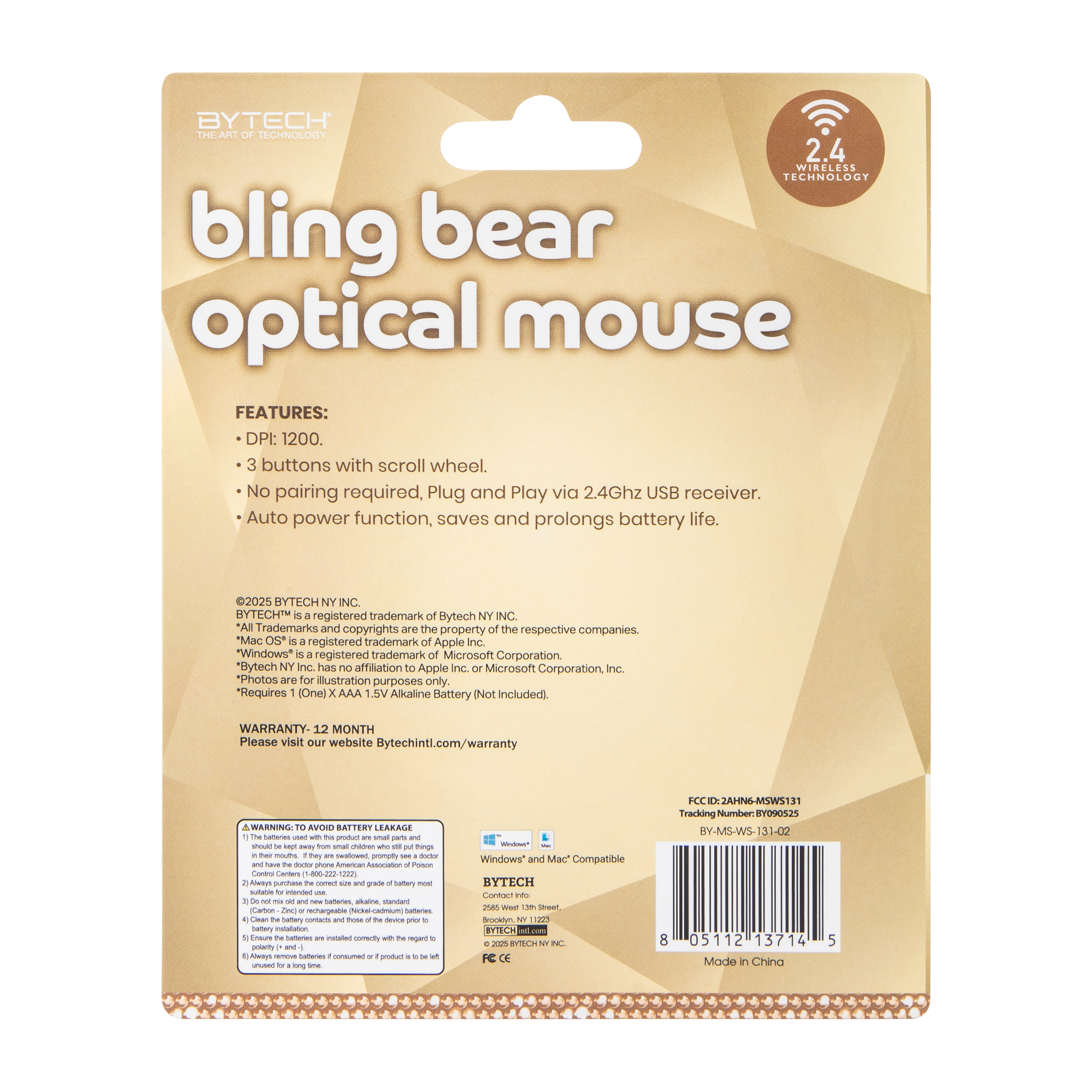 Bling Shaped Optical Mouse