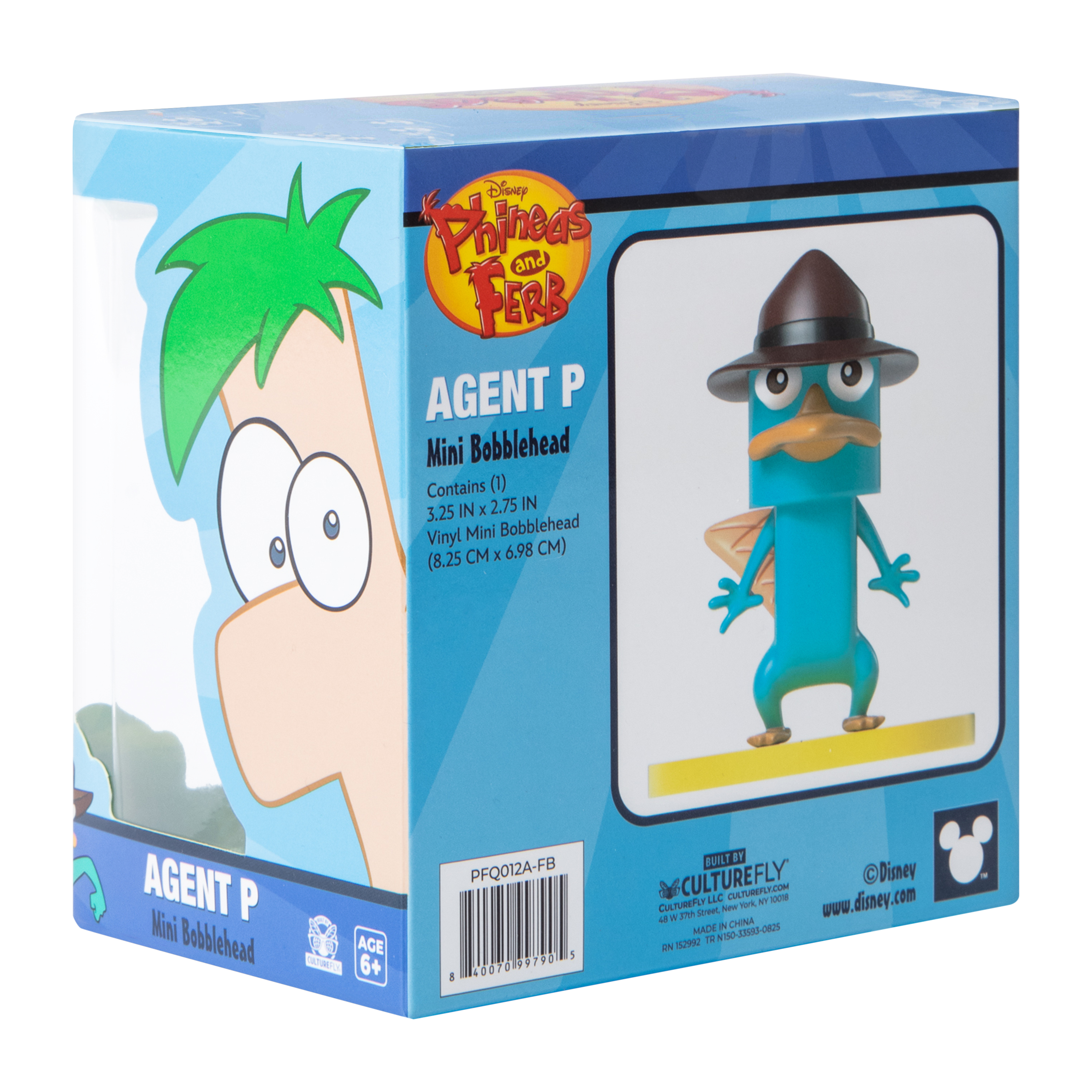 Disney Phineas And Ferb Mini Bobblehead Figure