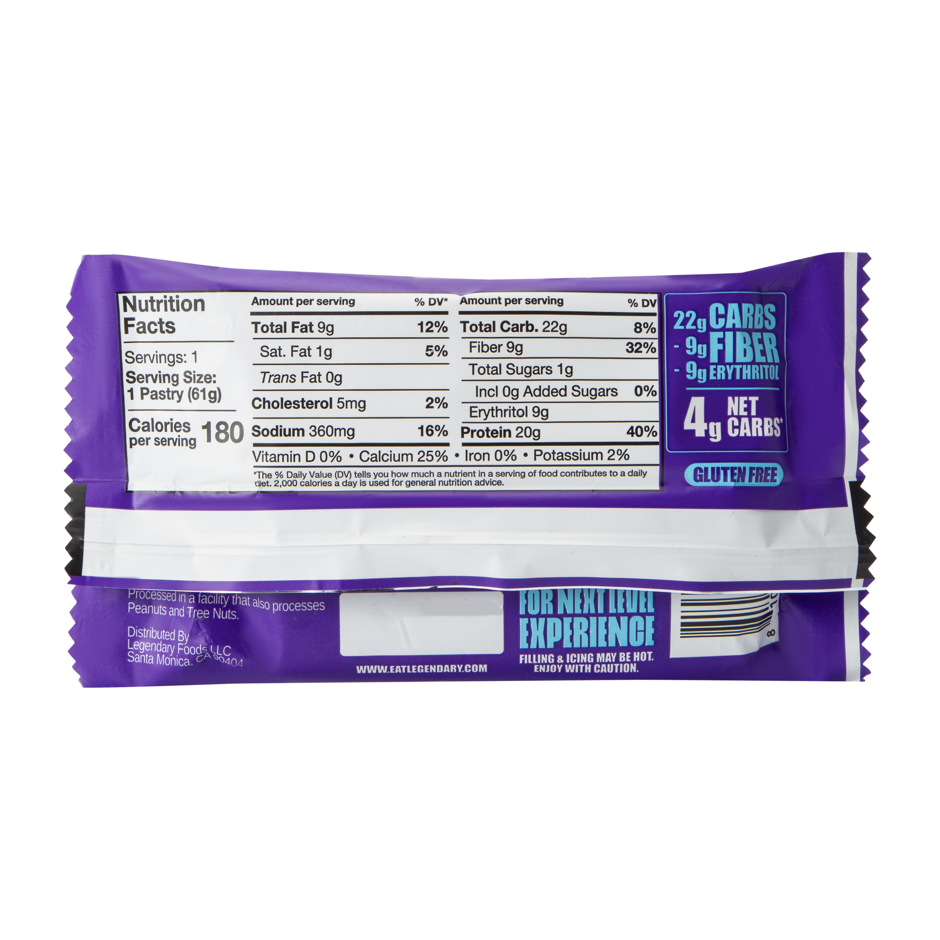 Legendary Foods™ Blueberry Flavored Protein Pastry 2.2oz
